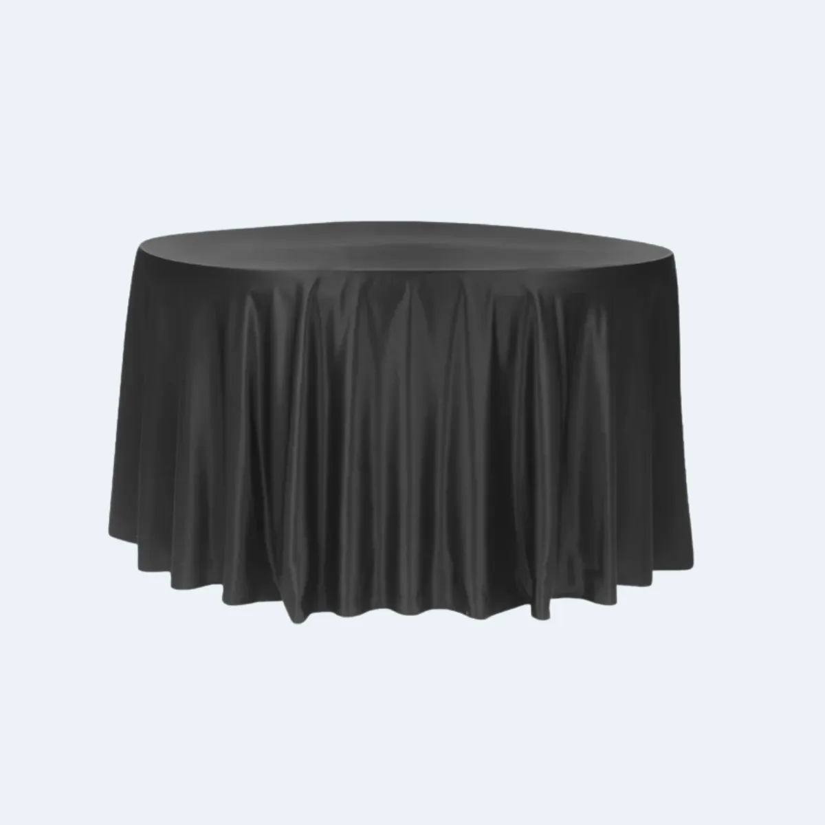 120" Round Satin Tablecloth