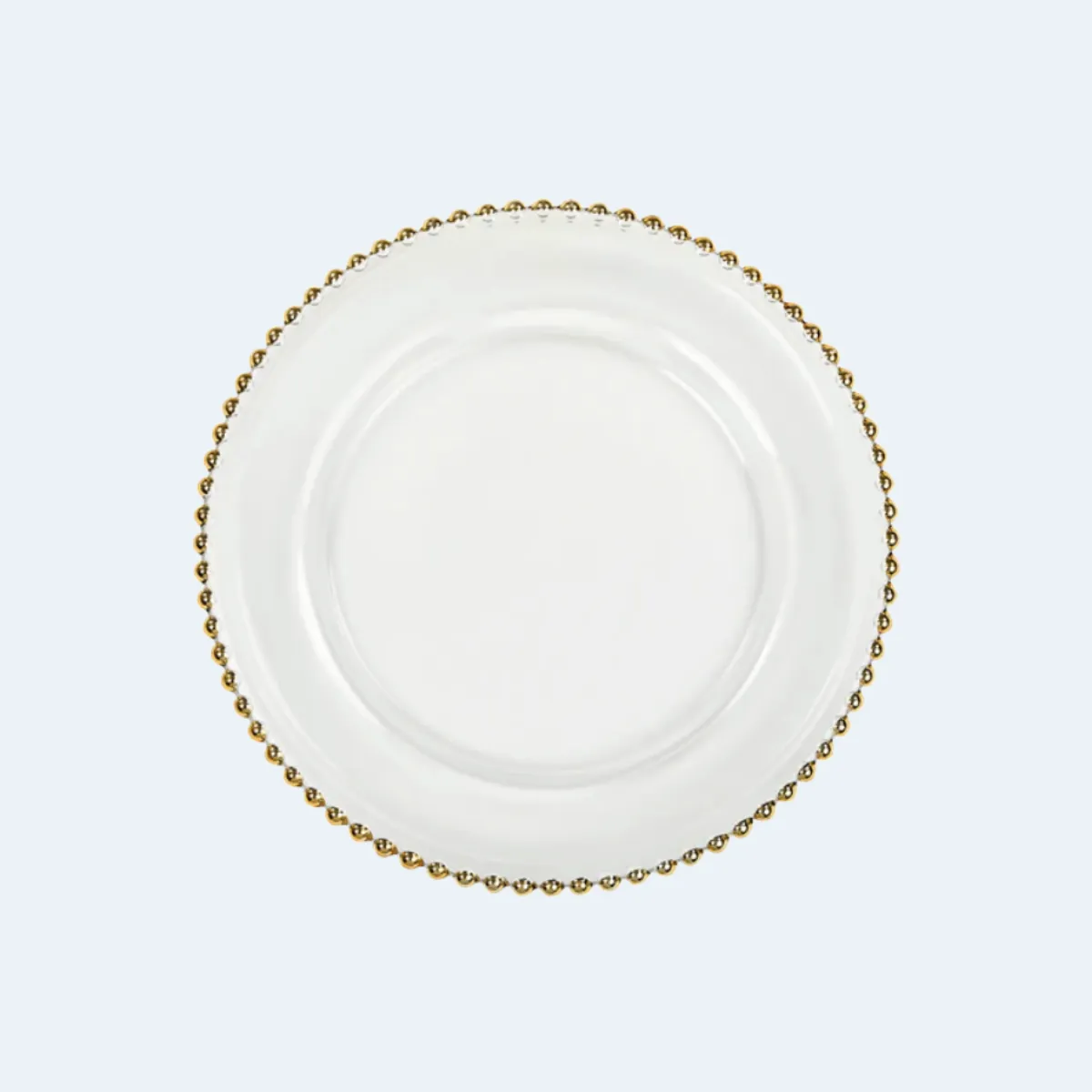 Glass Beaded Charger Plate