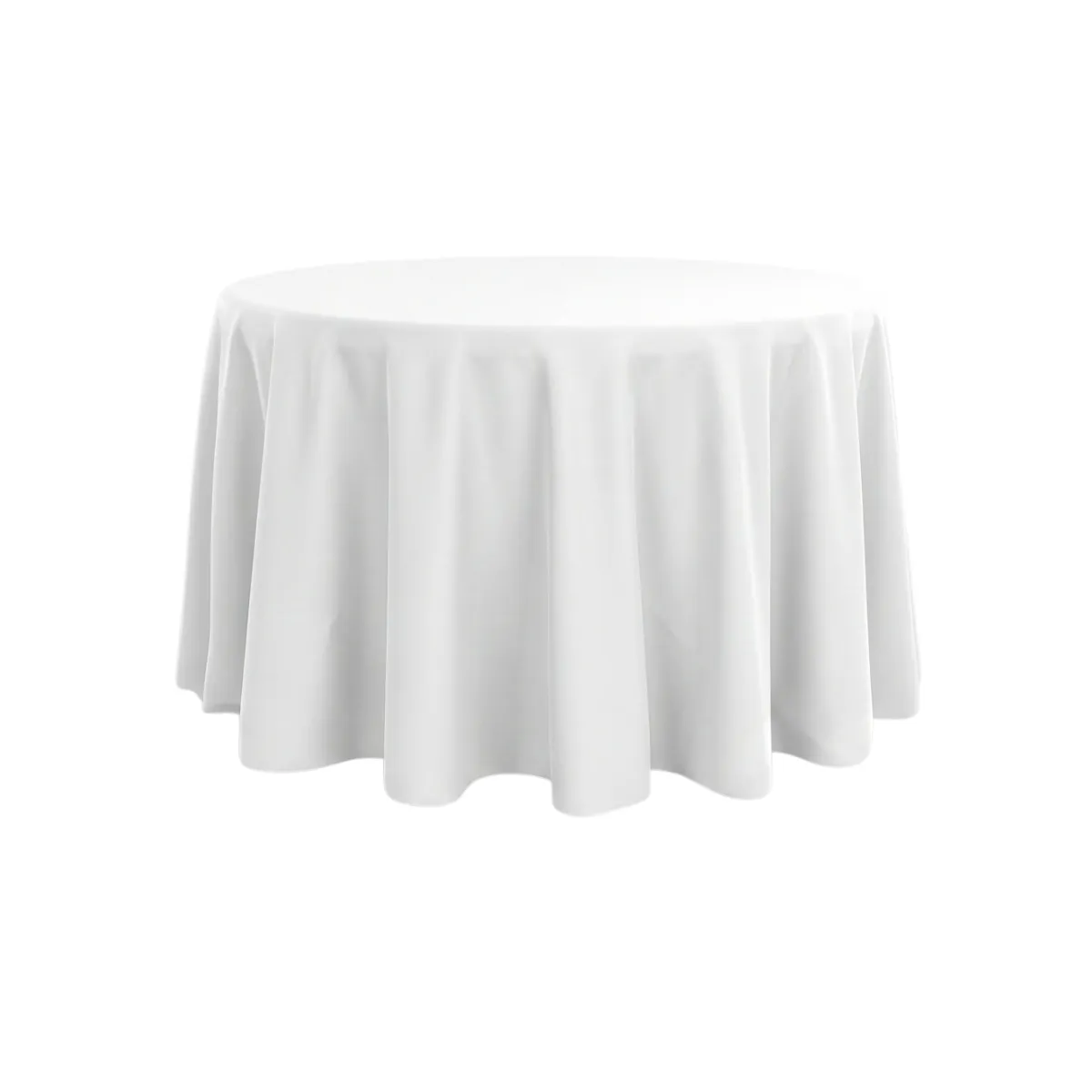 120" Round Spun Polyester Tablecloth