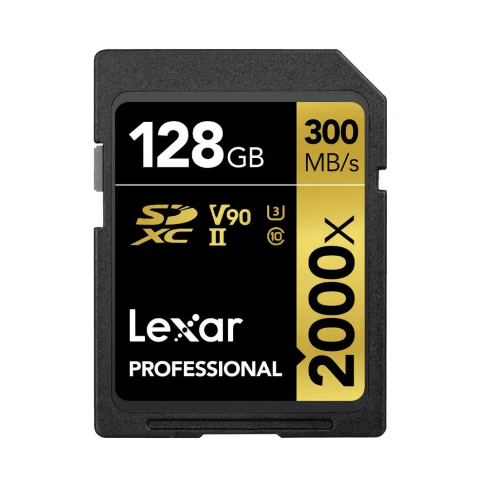 Lexar Professional 2000X SDHC/SDXC UHS-II SD Card -128GB