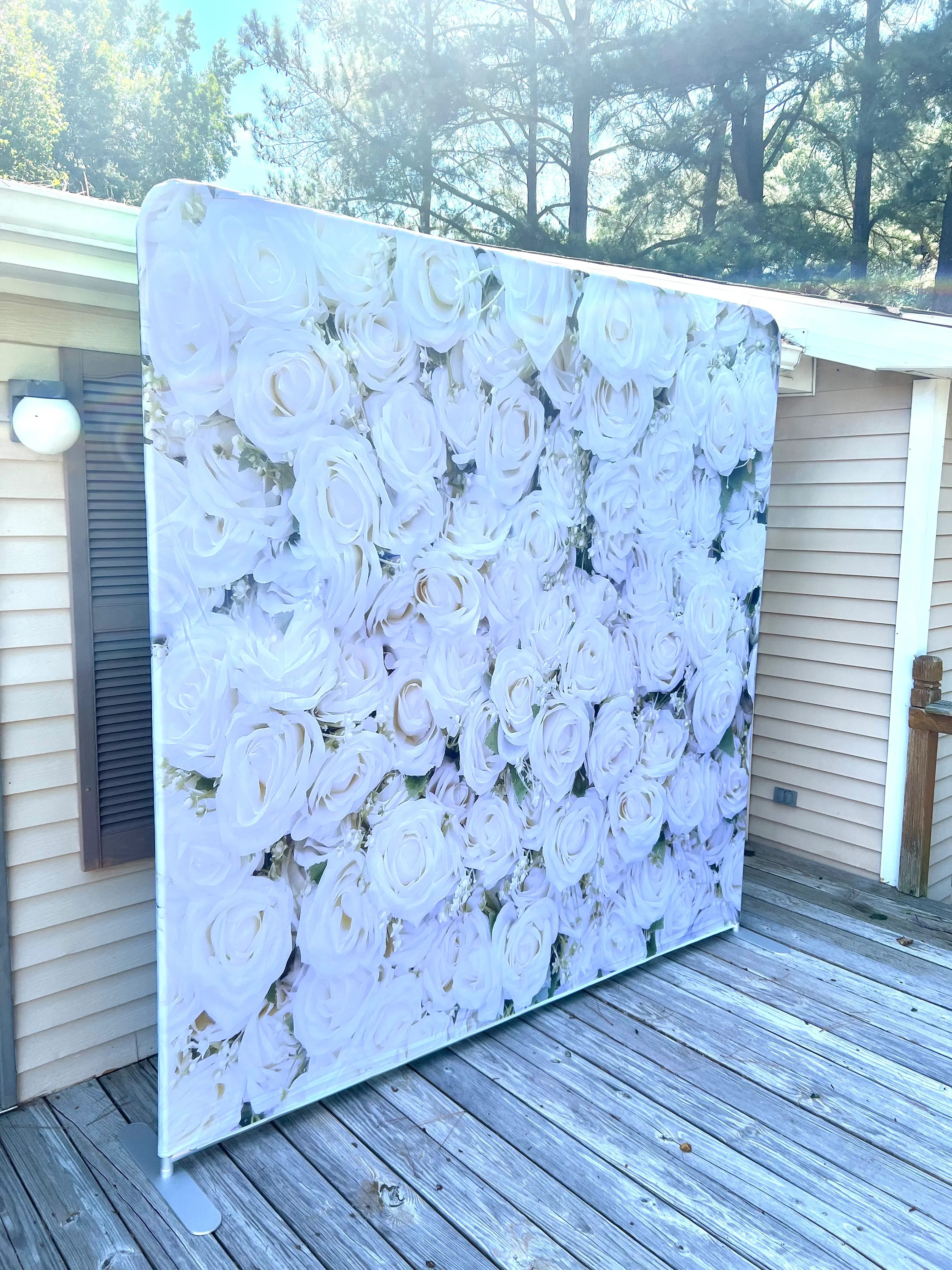 Faux Flower Wall
