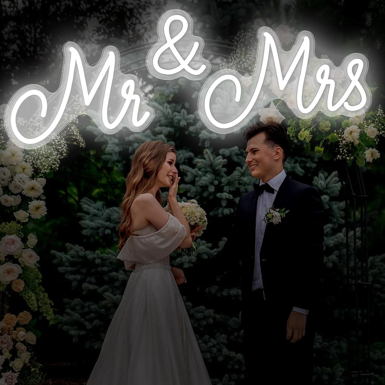 Mr & Mrs Neon Sign