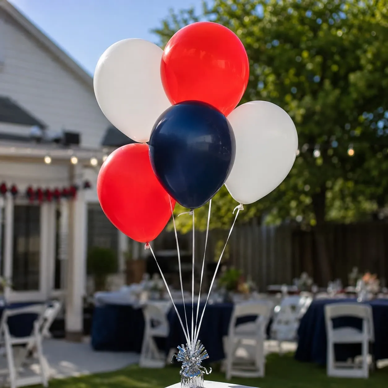 Classic 5 Helium Filled Latex Balloon Bouquet