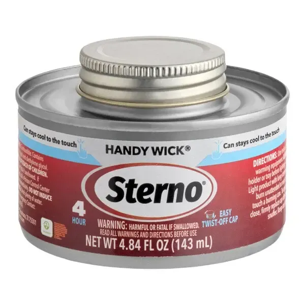 Sterno 4-hour Methanol Chafing Fuel Can