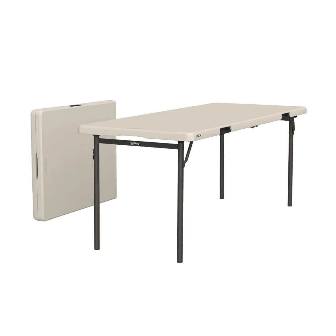 Off-white Bifold Table, 6' x 30"