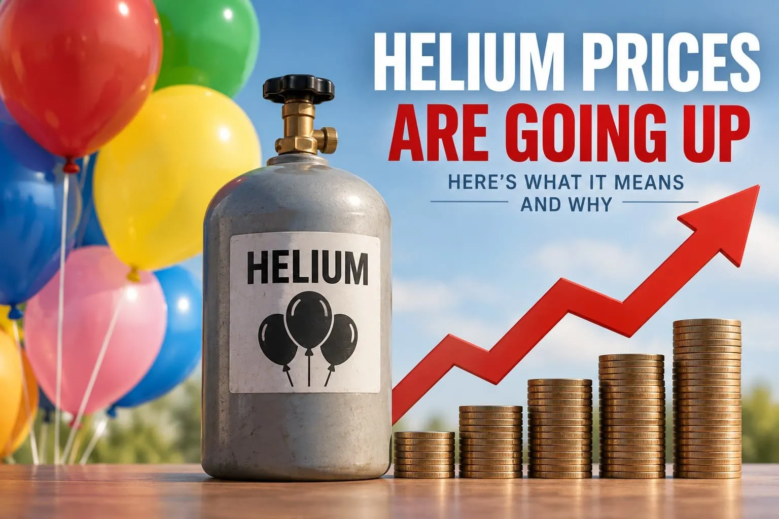 balloons and helium prices going up because of supply issues