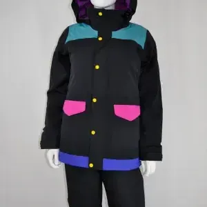 Jr. Girl's Burton Black/Teal Coat