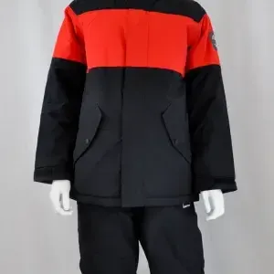 Jr. Boy's Burton Black/Red Coat