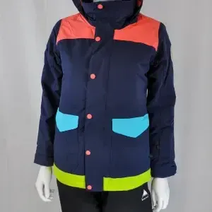 Girl's Burton Navy/Pink Coat