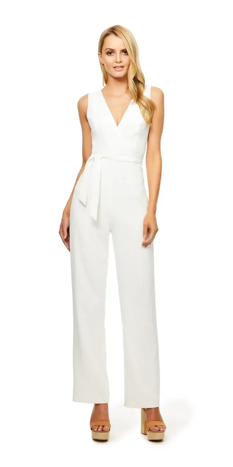 Kookai April White Jumpsuit SIZE SMALL
