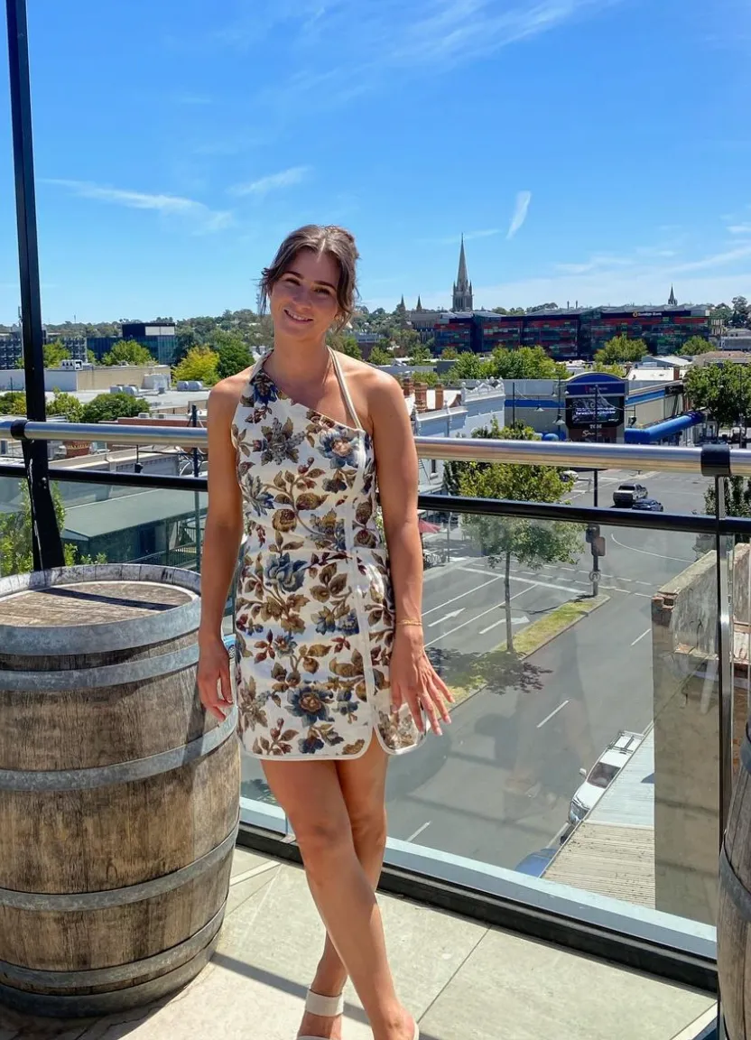 Sir Eleanora Asymmetric Mini Dress SIZE 1 (8)