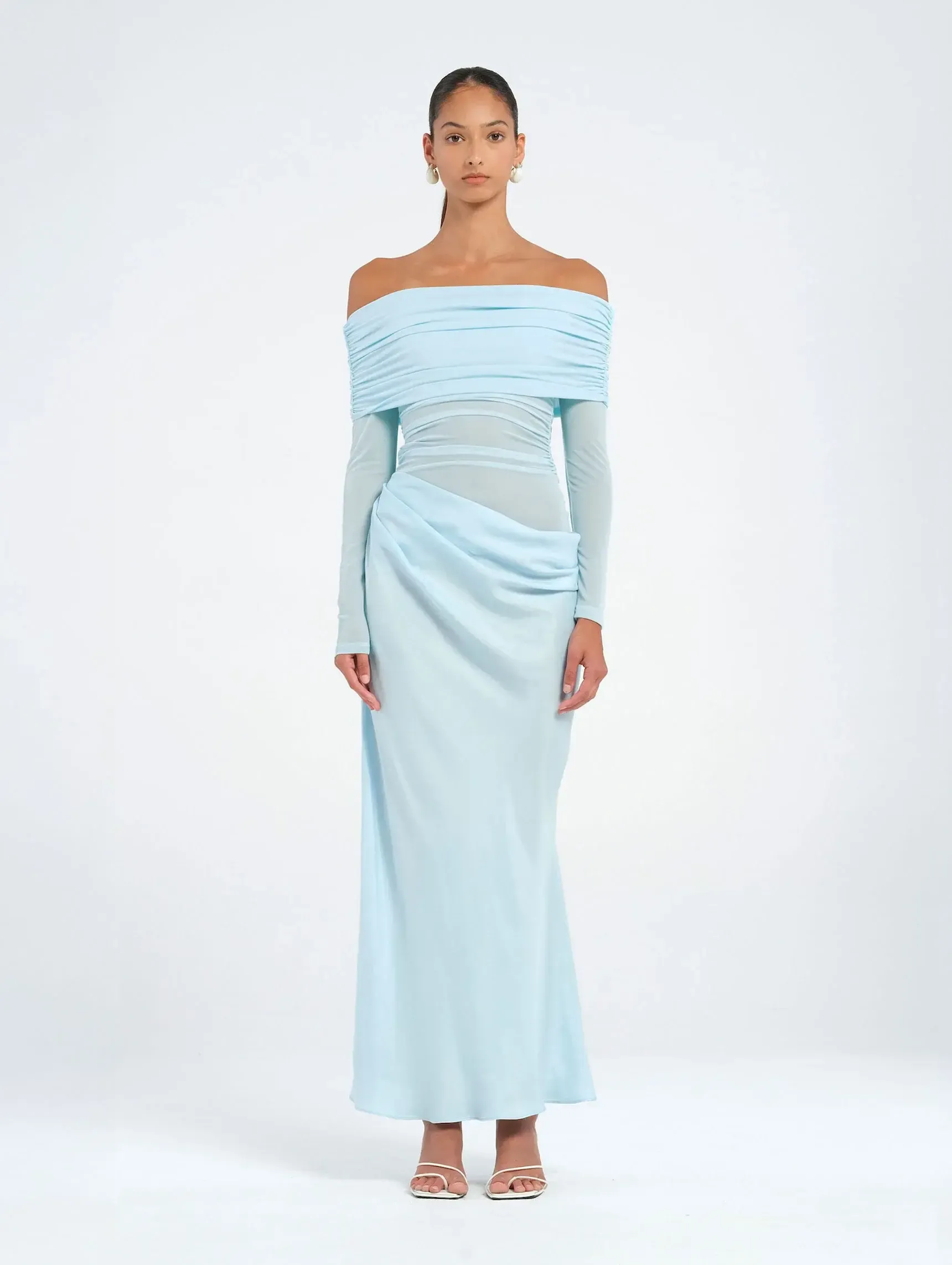 Benni Yasmin Off-Shoulder Maxi Dress