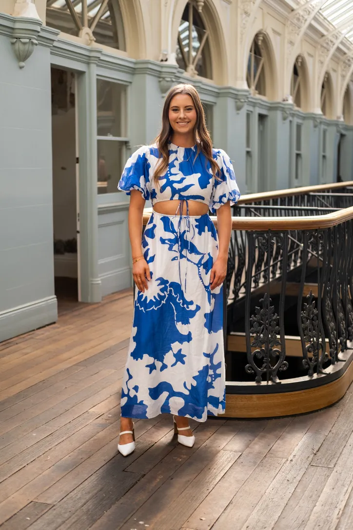 Sir the Label Vivi Puff Sleeve Maxi Dress SIZE XS