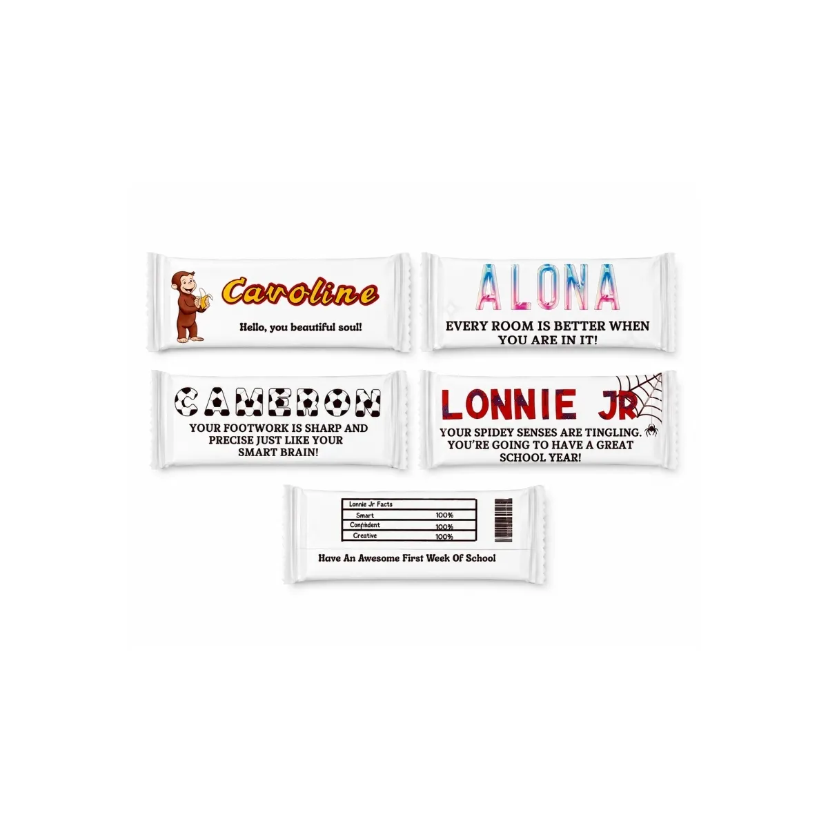 Personalized "Affirmation" Chocolate Bars