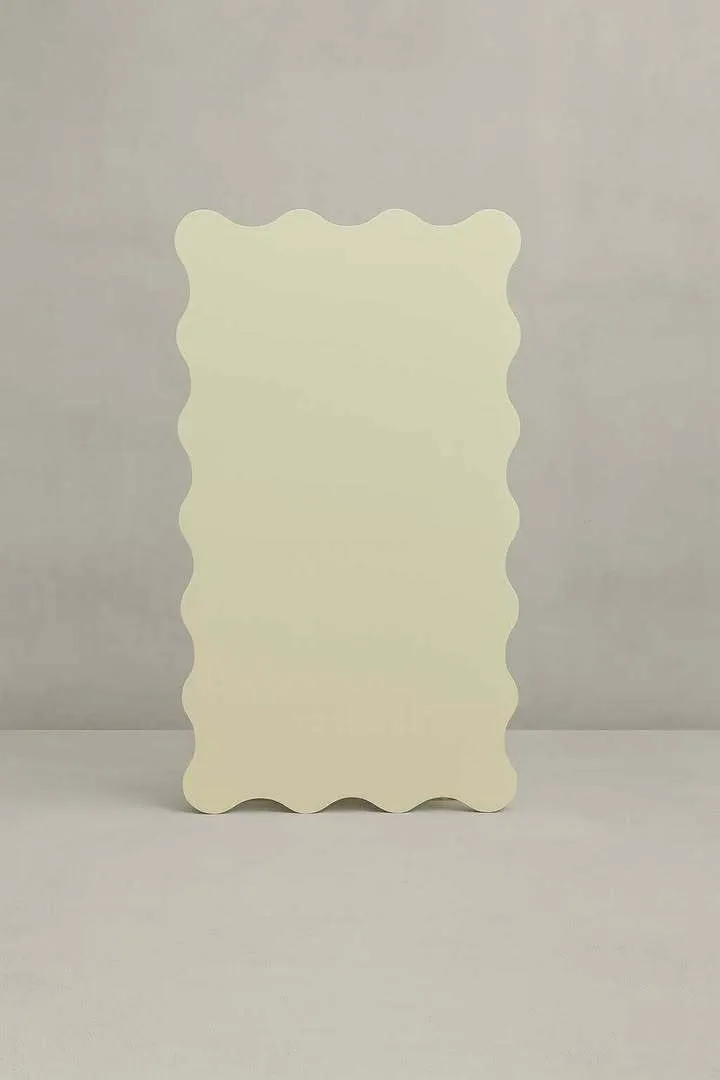 Pastel Yellow Squiggly Edge