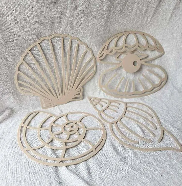 Acrylic Shell Signage x 4 