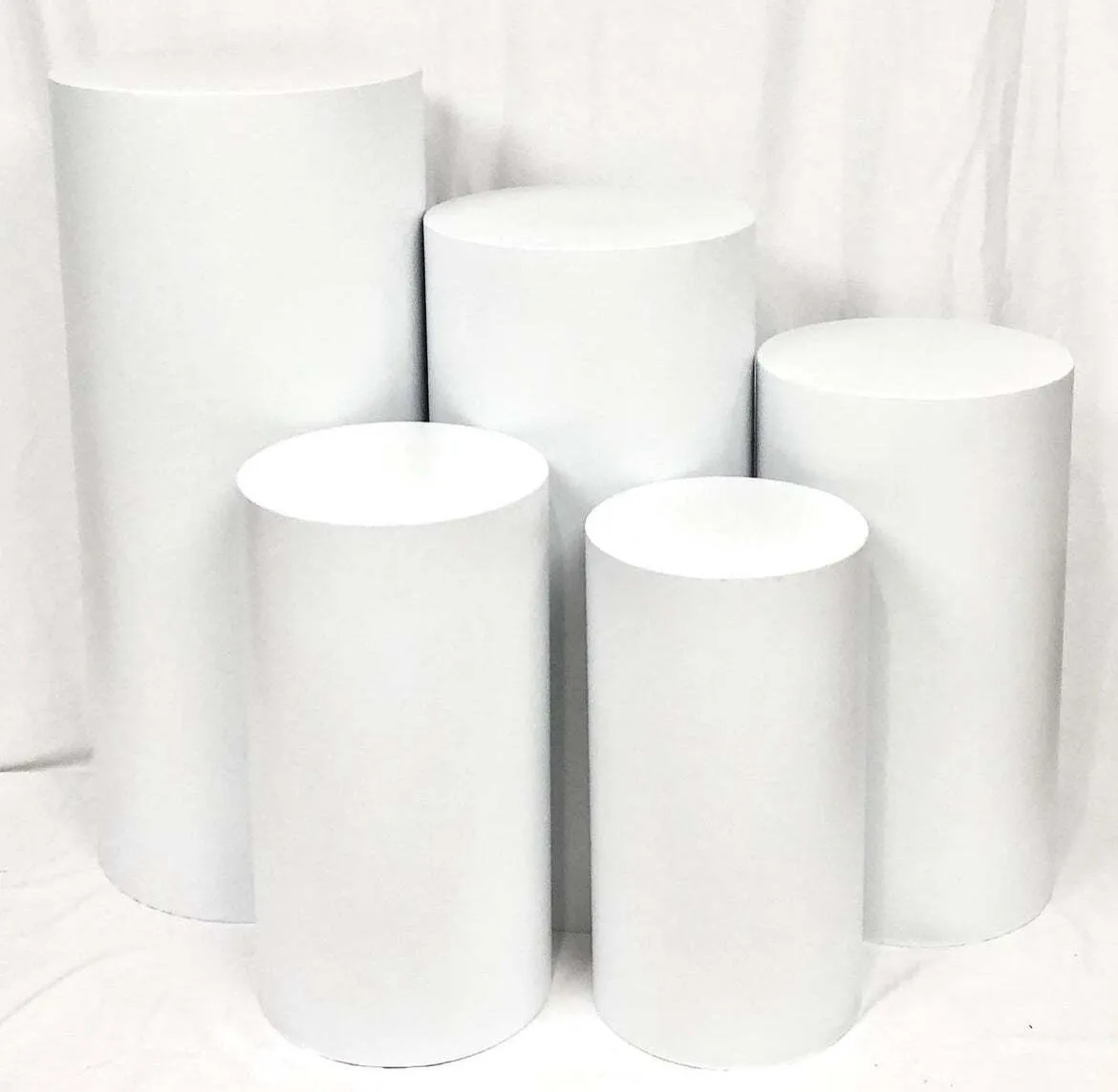 White Metal Plinths round