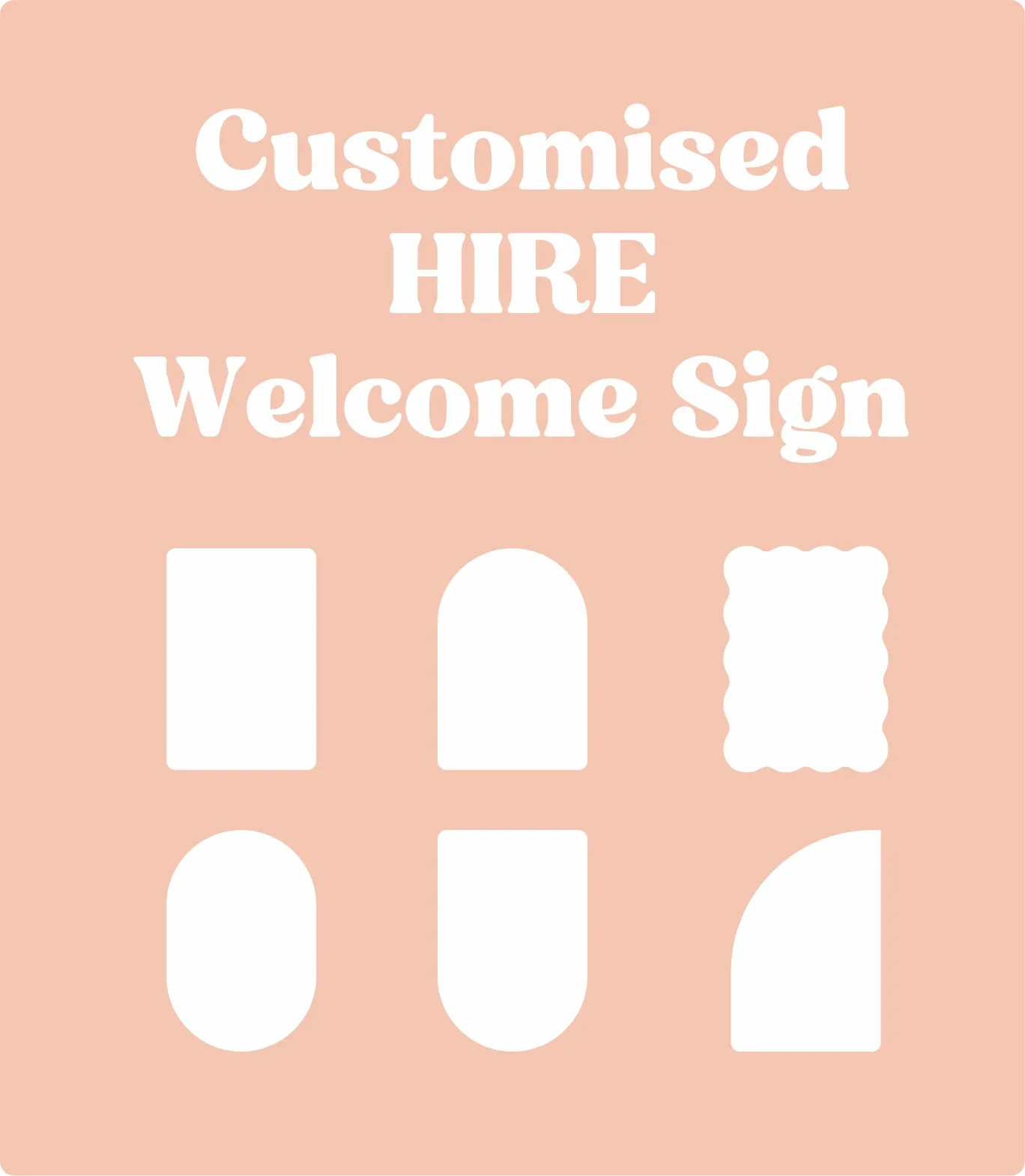 Hire Welcome Sign