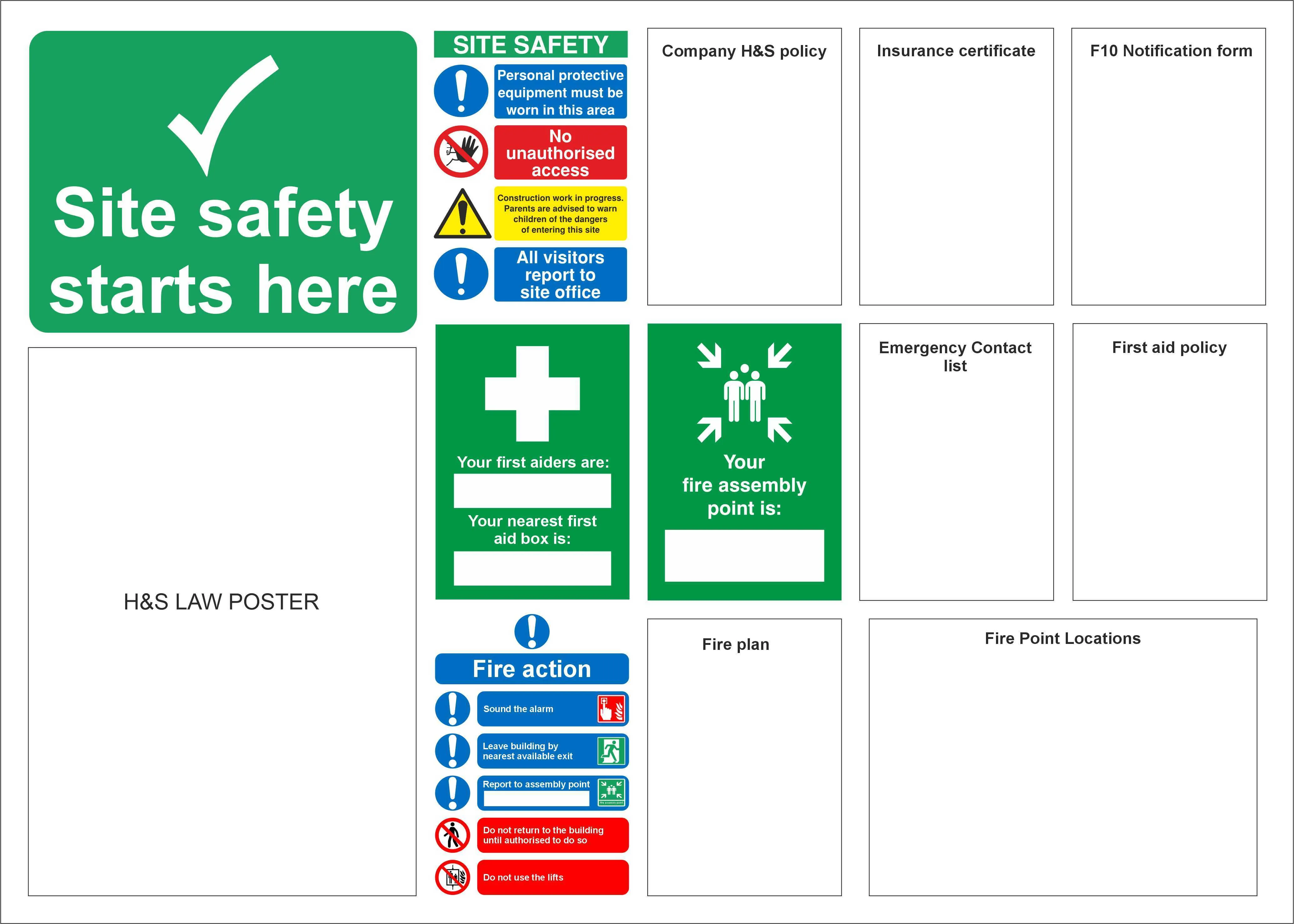 Site Safety Notice Board