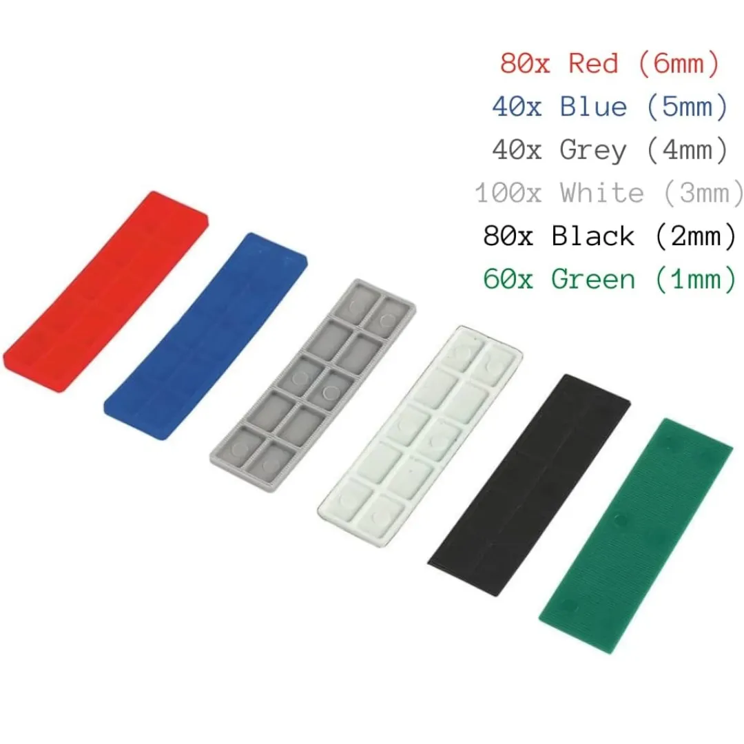  Assorted packers 1-6mm per 400 