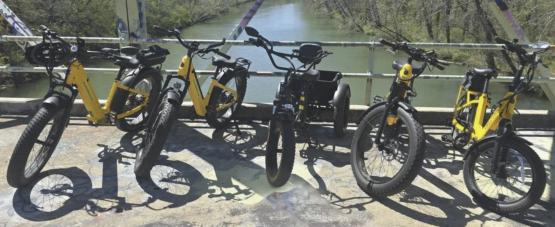 4 E-Bikes and 1 E-Trike