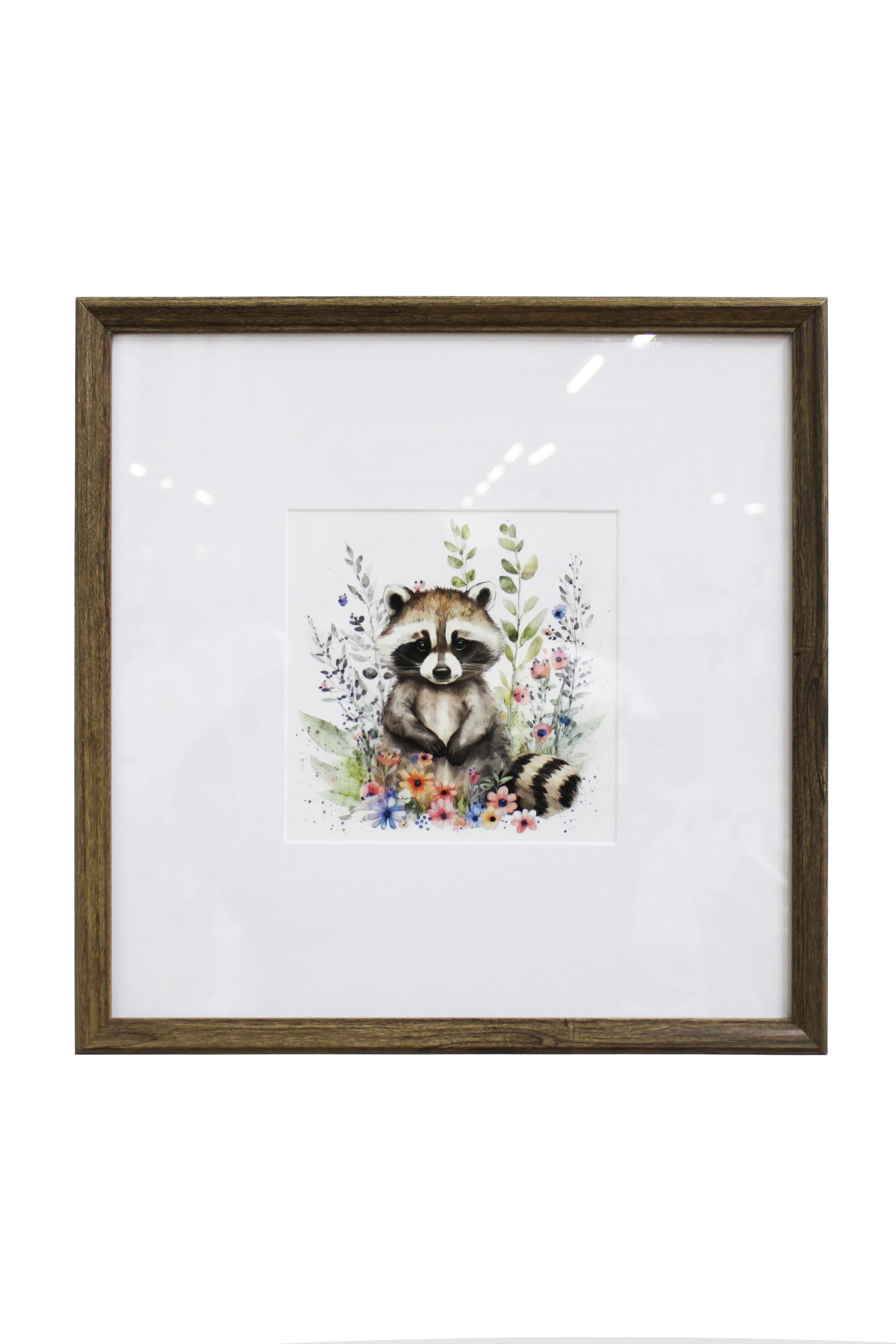 Floral Raccoon Kids Artwork - KAW1107