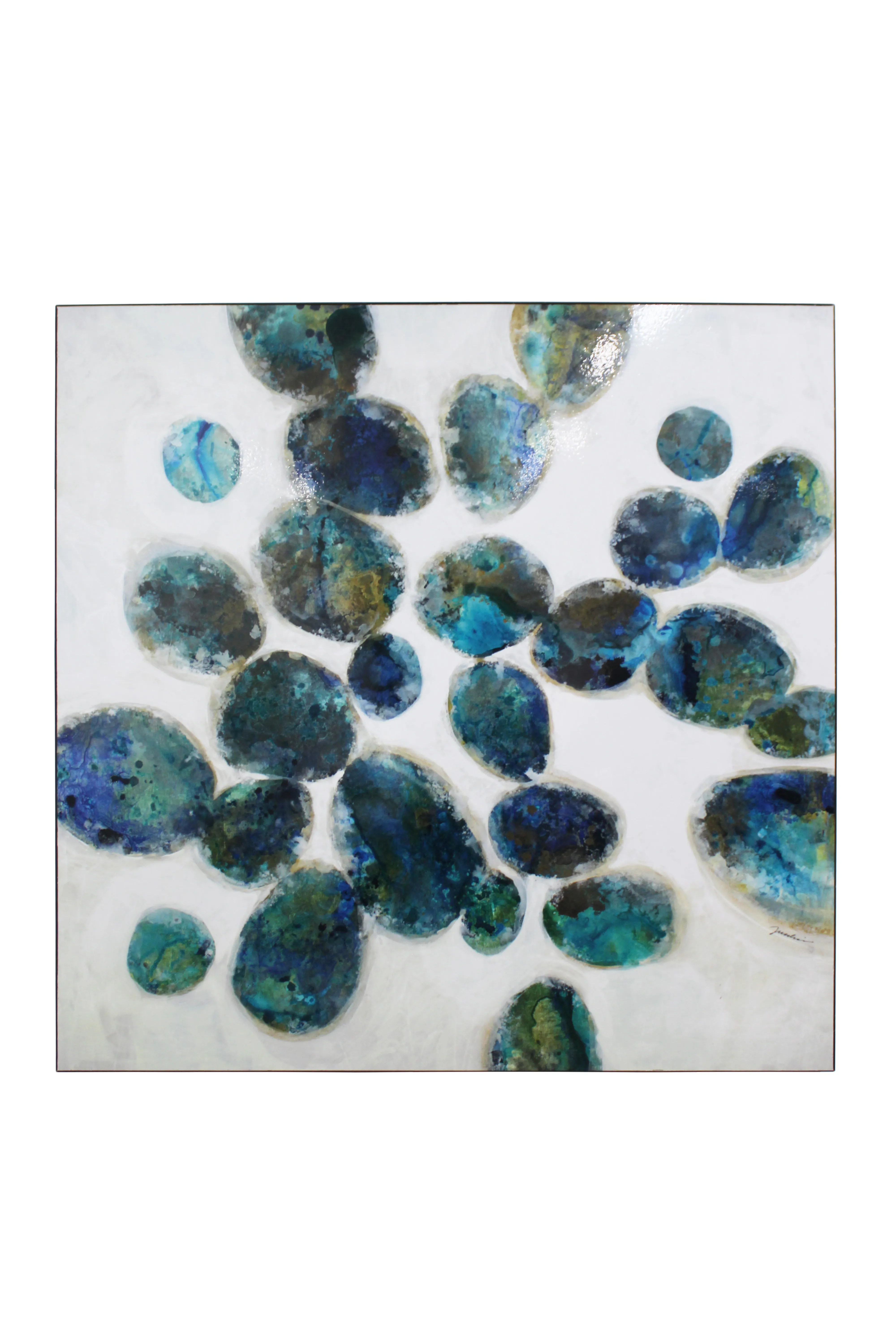 Ocean Pebbles Abstract Artwork - AW48