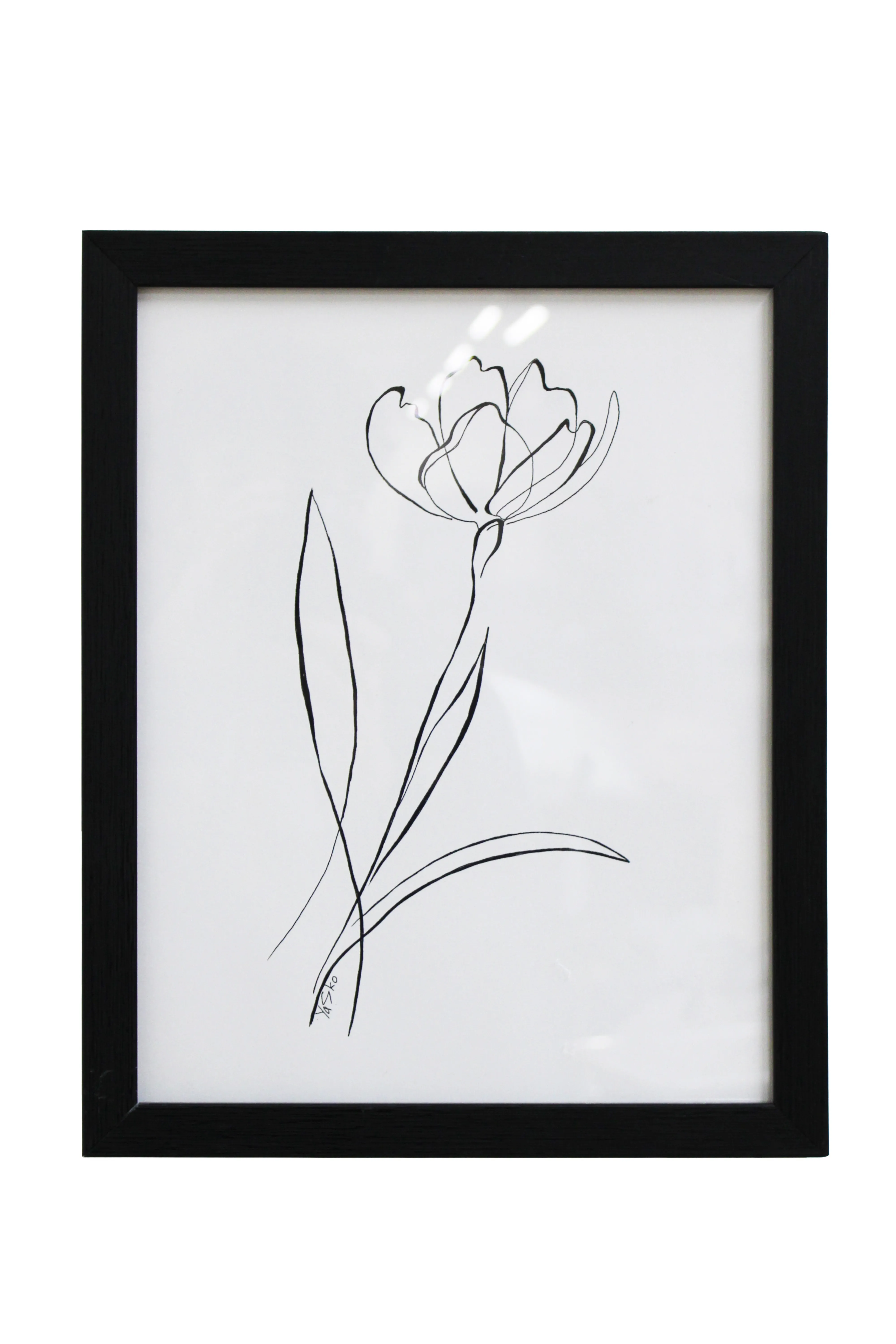 Minimalist Flower Artwork - BAW175