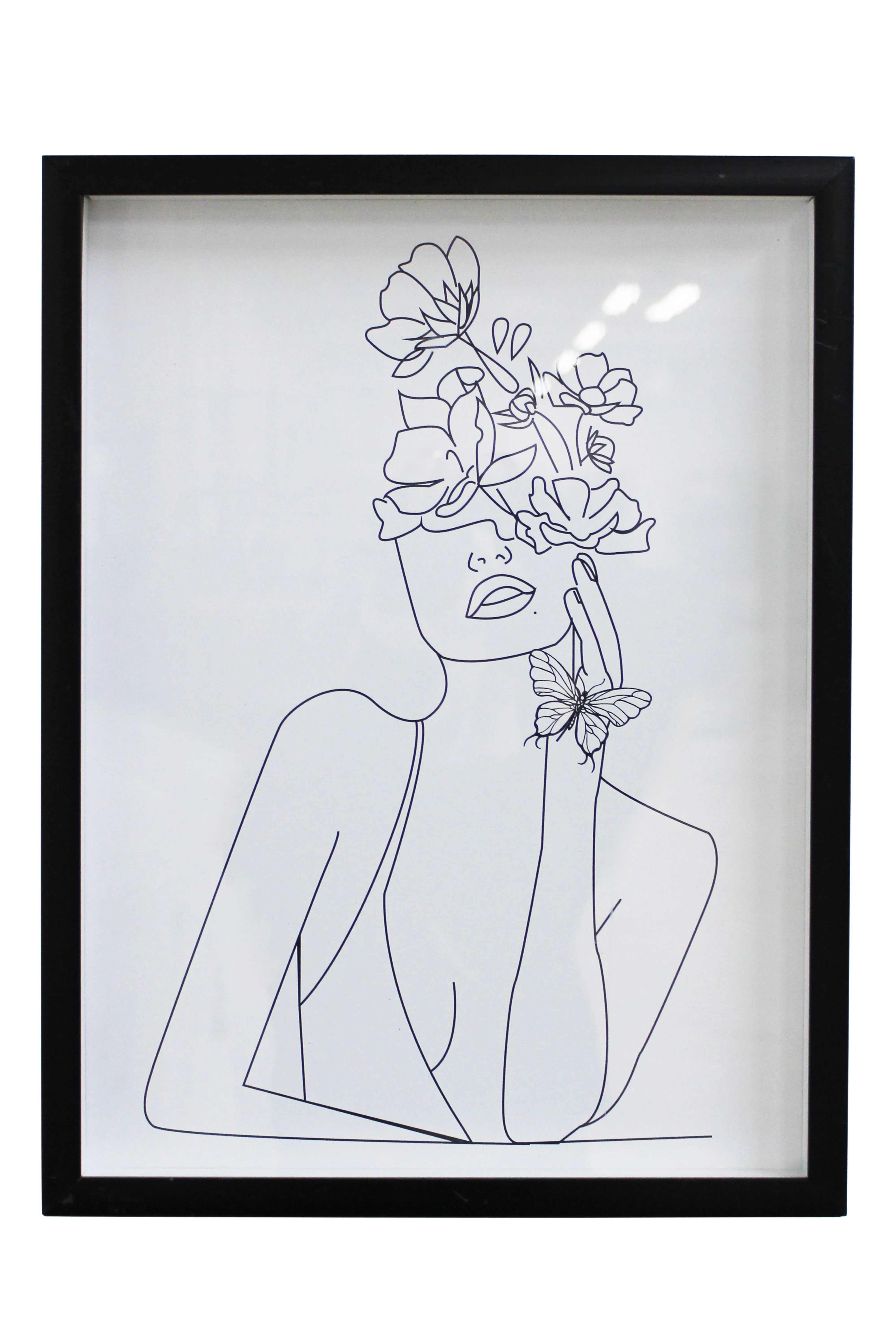 Floral Goddess Line Artwork - BAW301