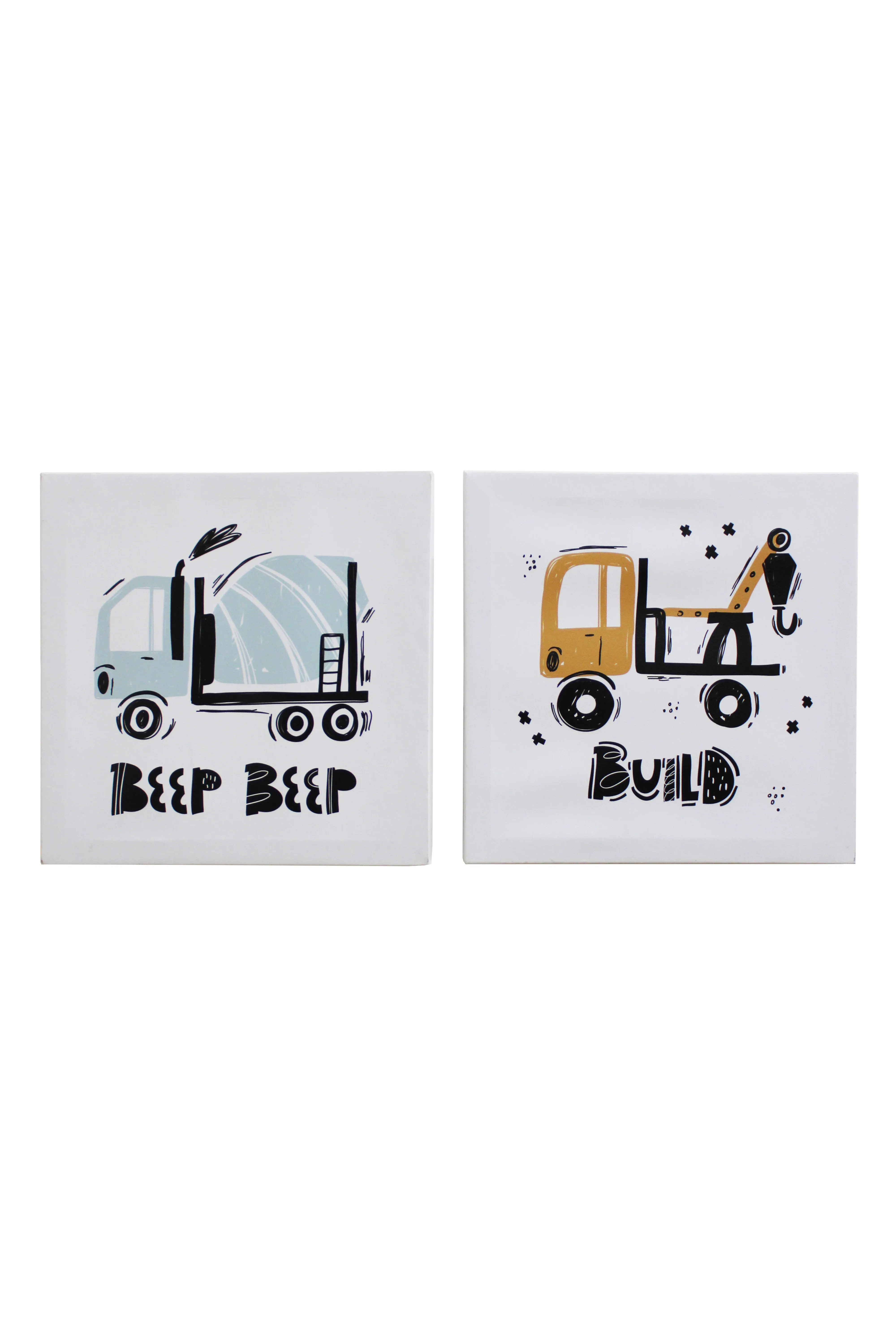 Beep Beep and Build Trucks Kids Artwork Set - KAW435