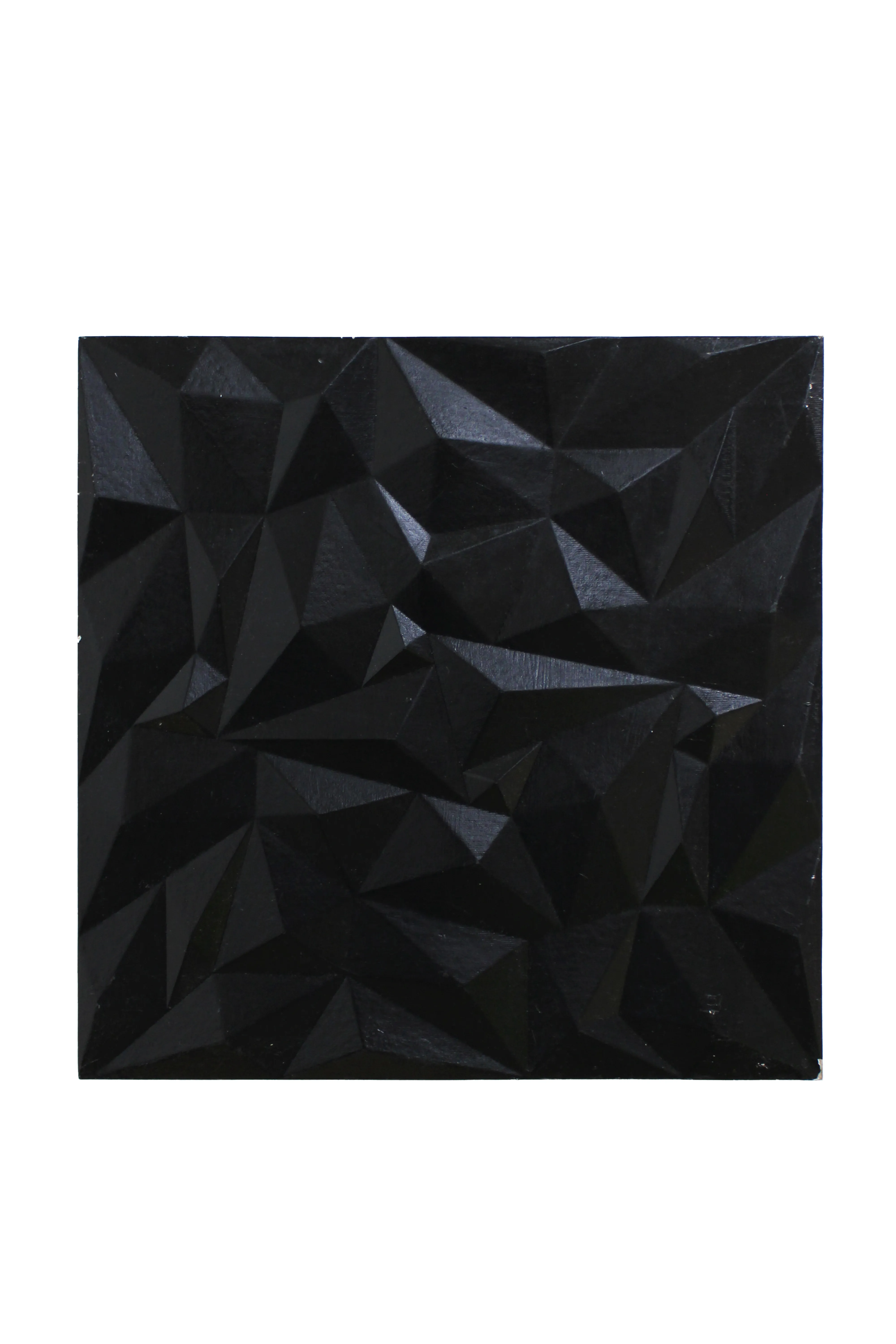 Geometric Black Wooden Wall Decor - WD12