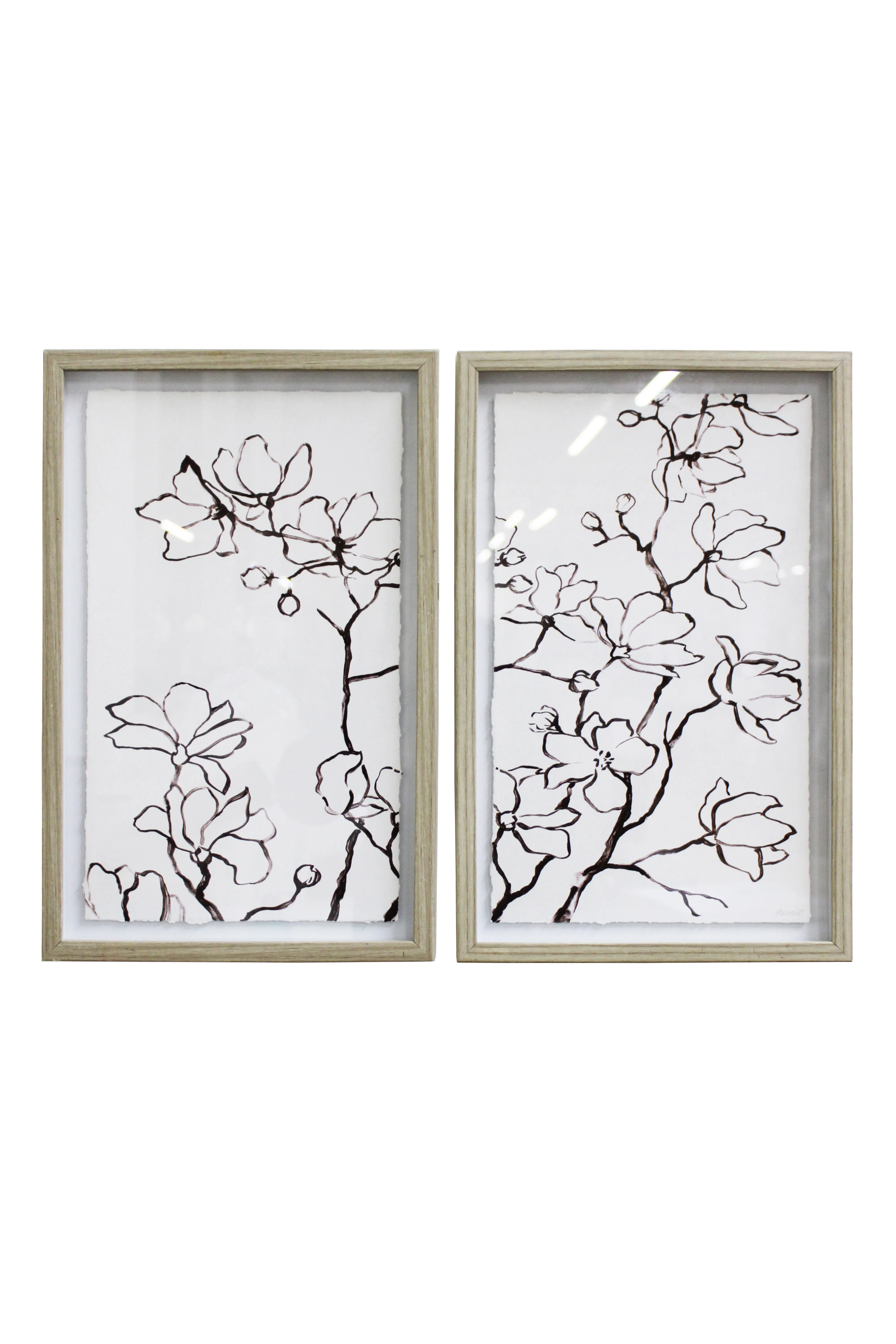 Magnolia Blossom Artwork Set - BAW305