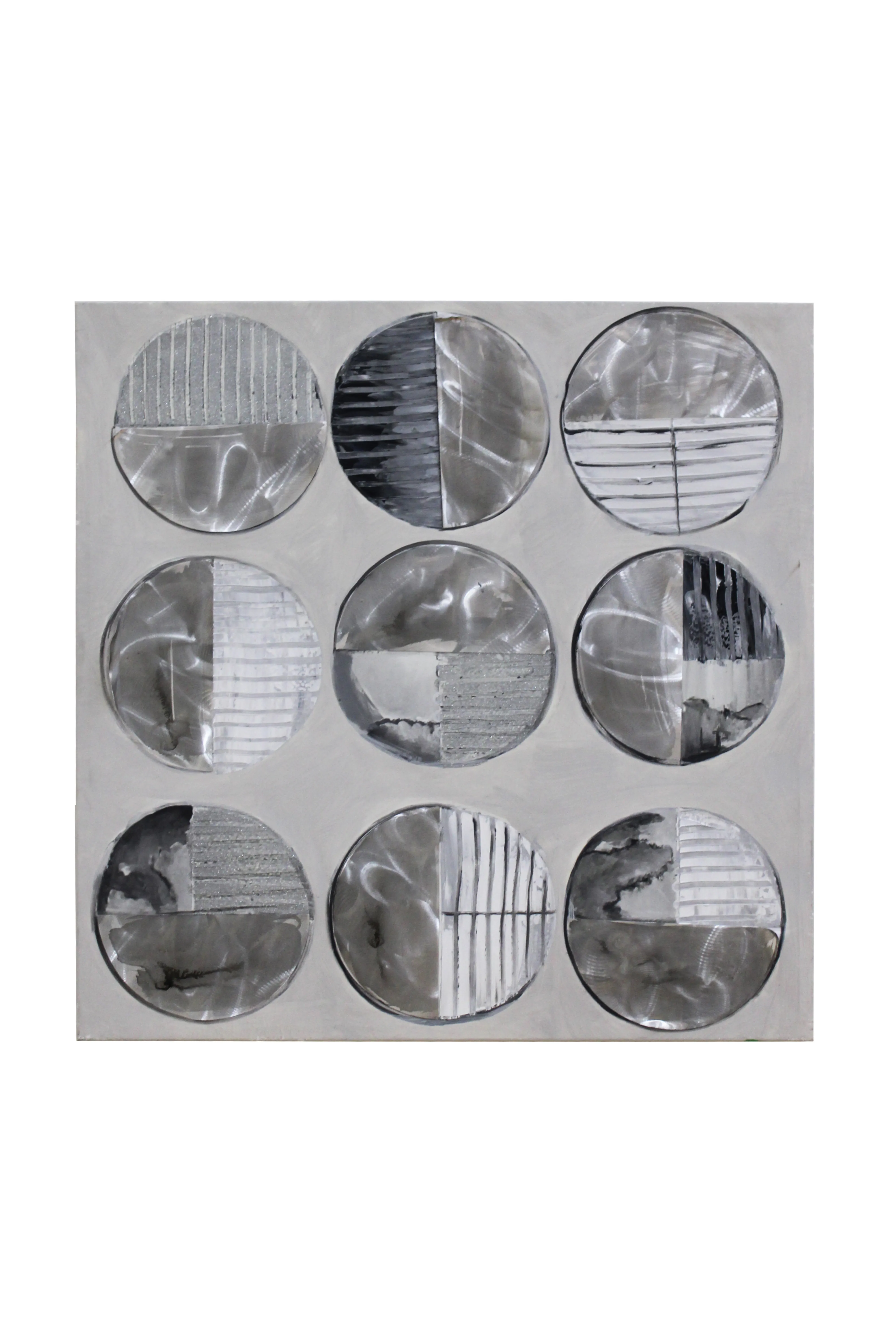 Monochrome Circles Artwork - CAW648