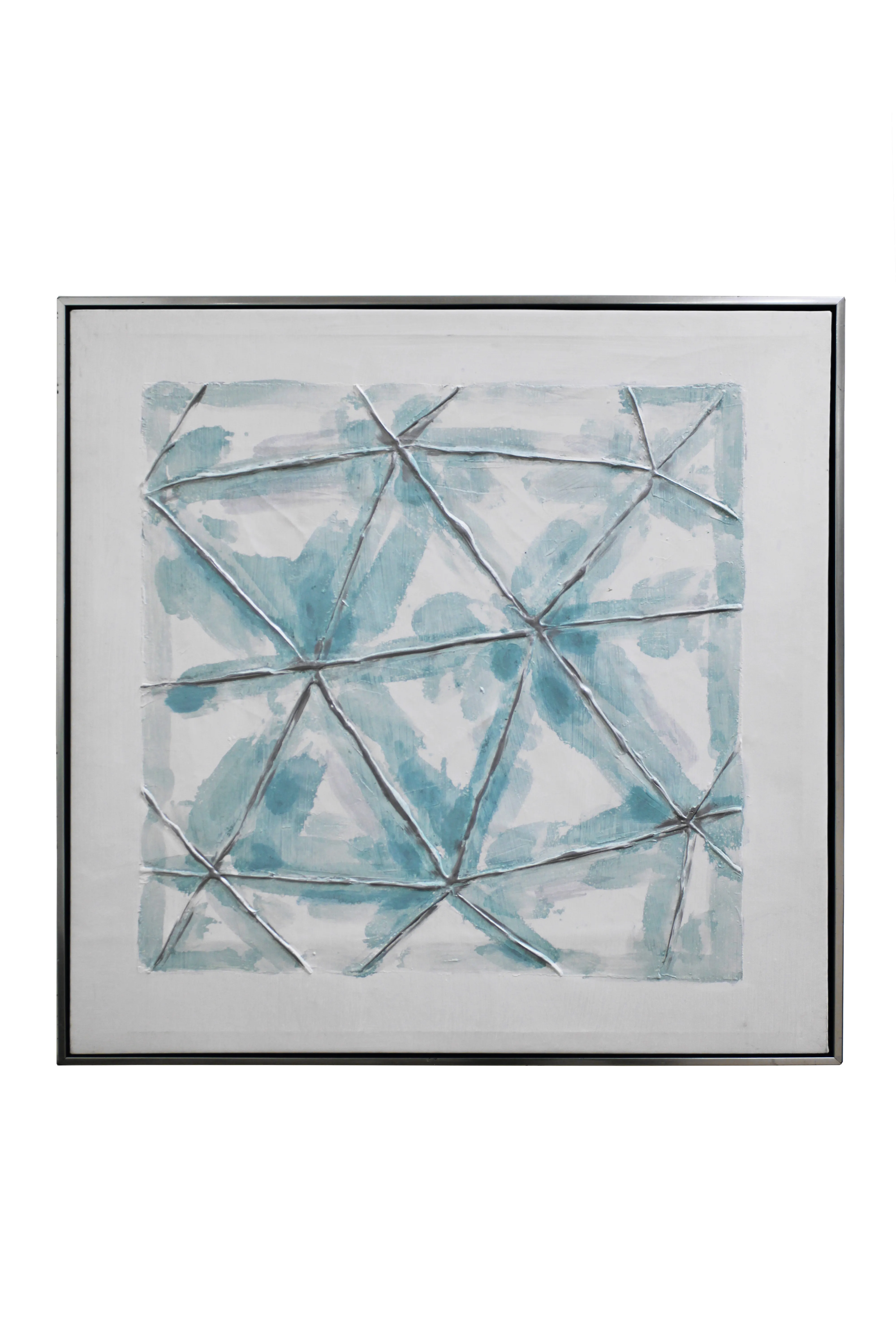 Aqua Geometry Artwork - AW1183