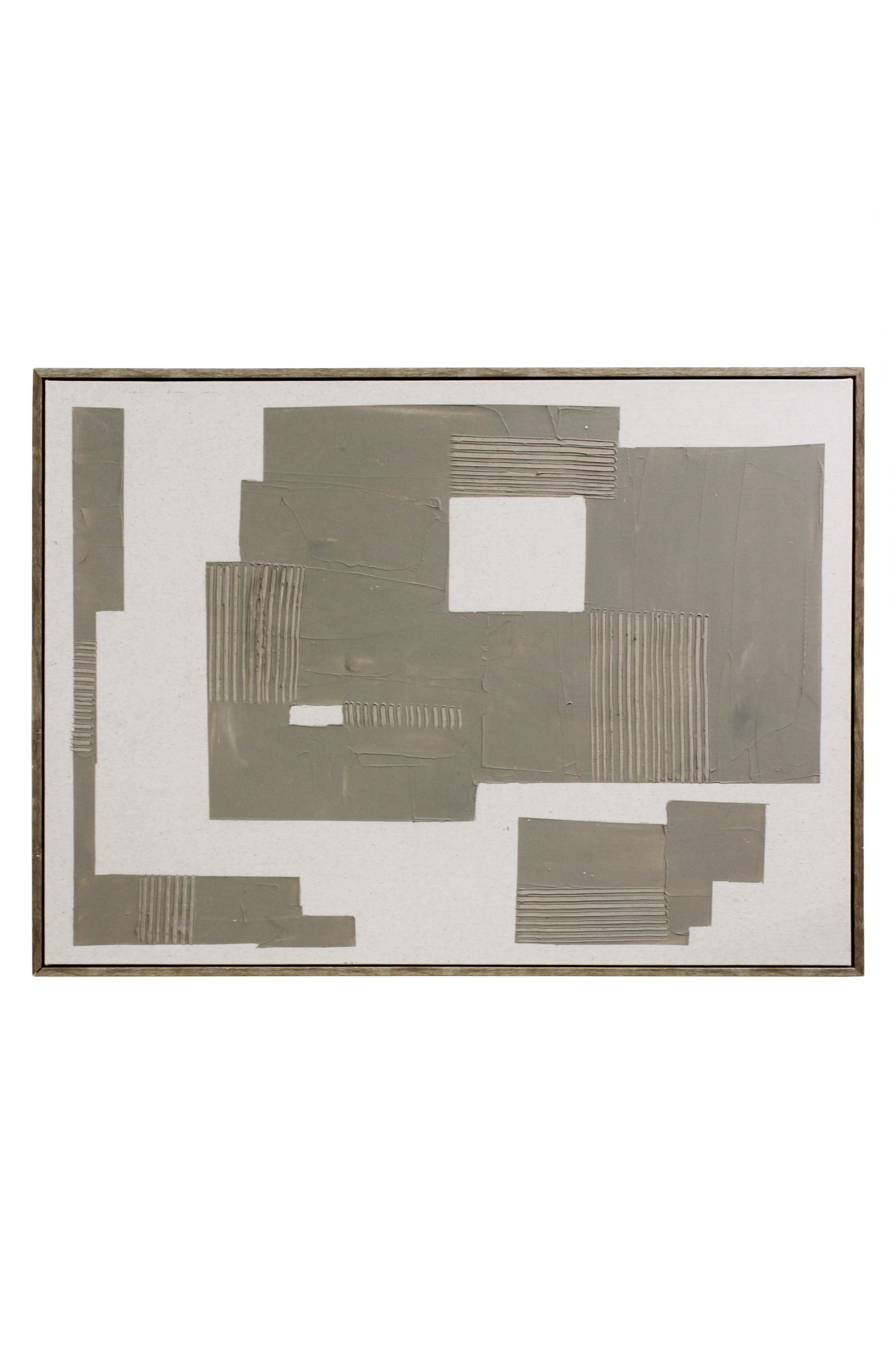 Taupe Texture Geometric Artwork - AW46