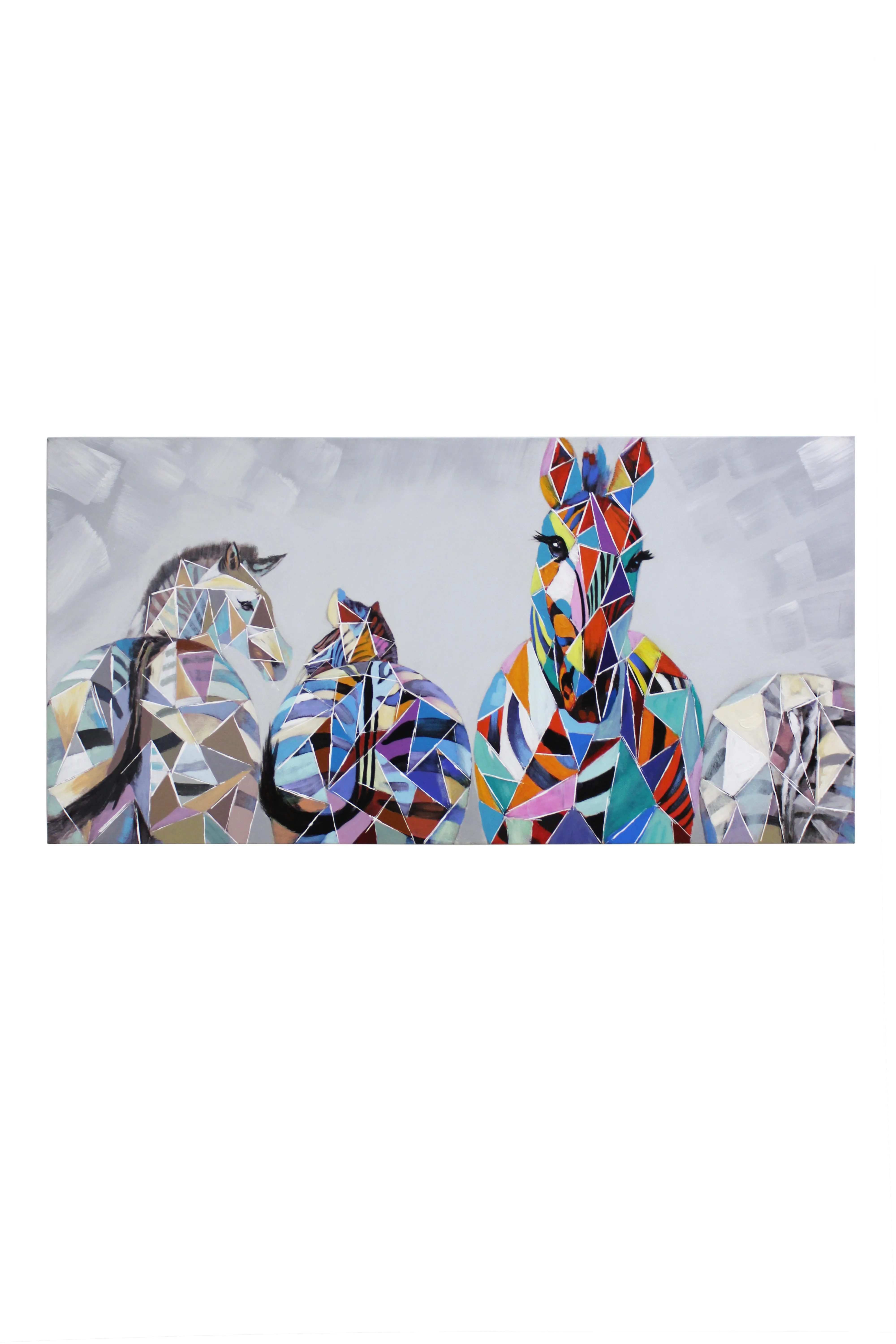 Geometric Zebras Artwork - CAW256