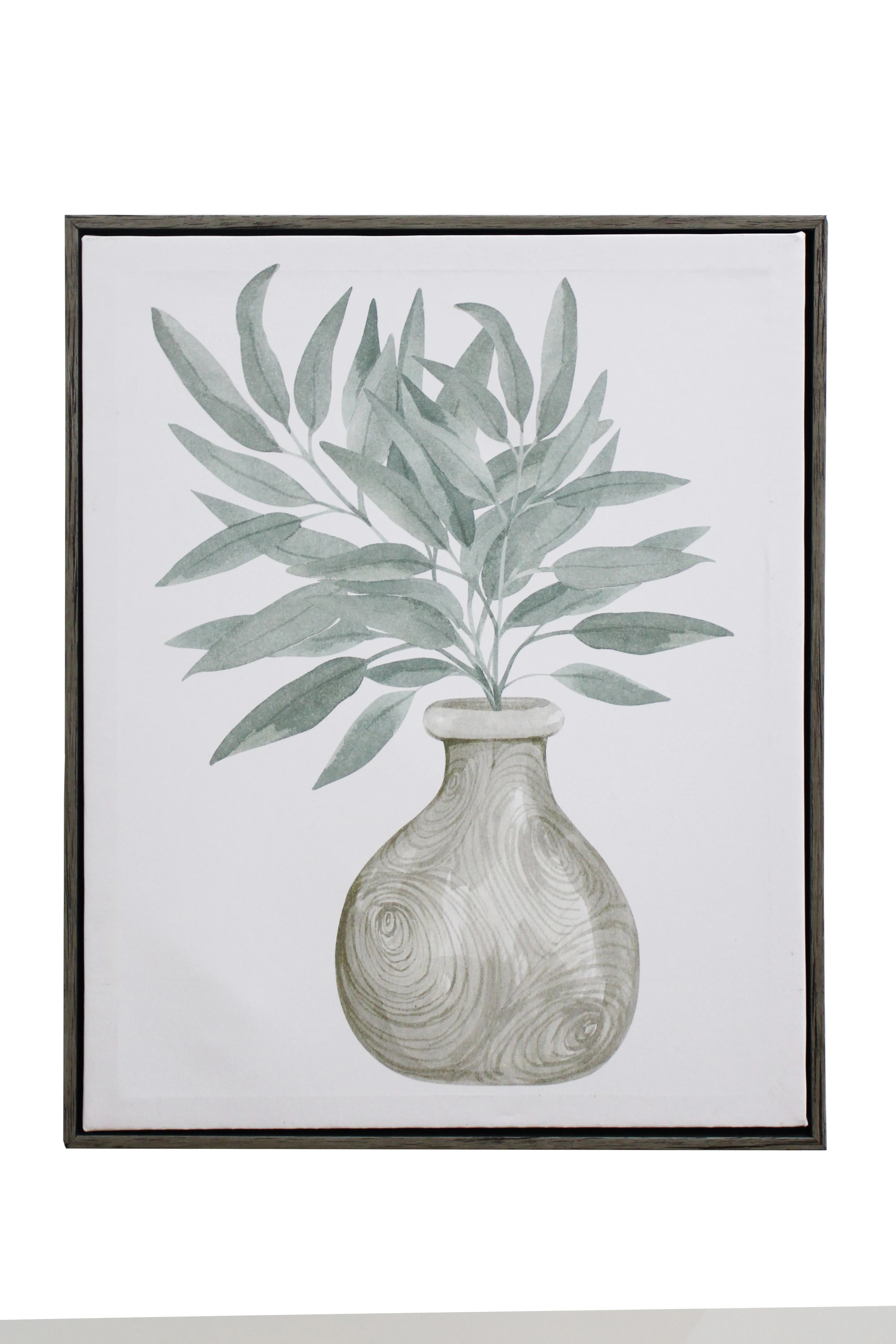 Muted Greenery Vase Artwork - BAW379