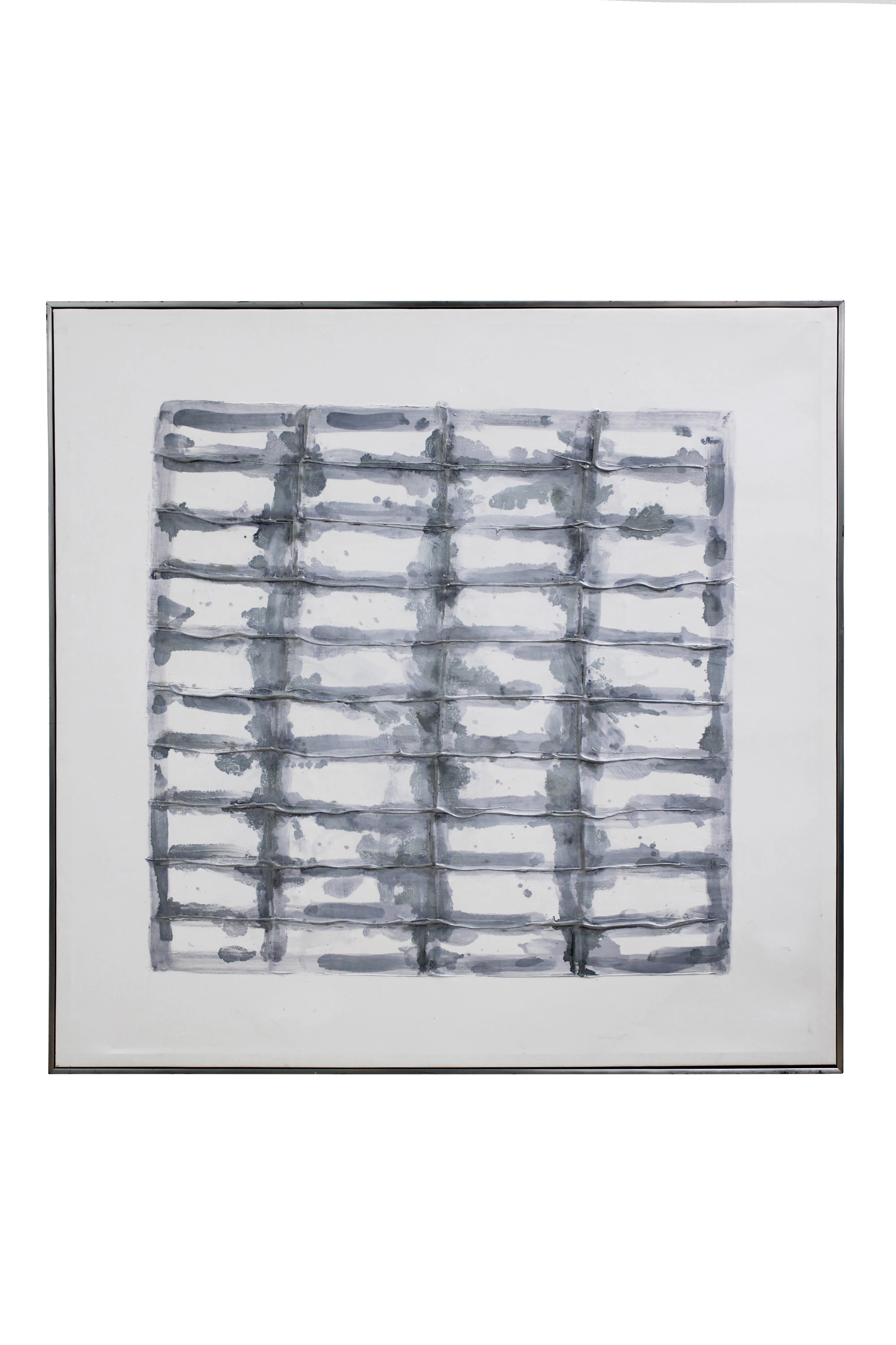 Monochrome Grid Abstract Artwork - AW127