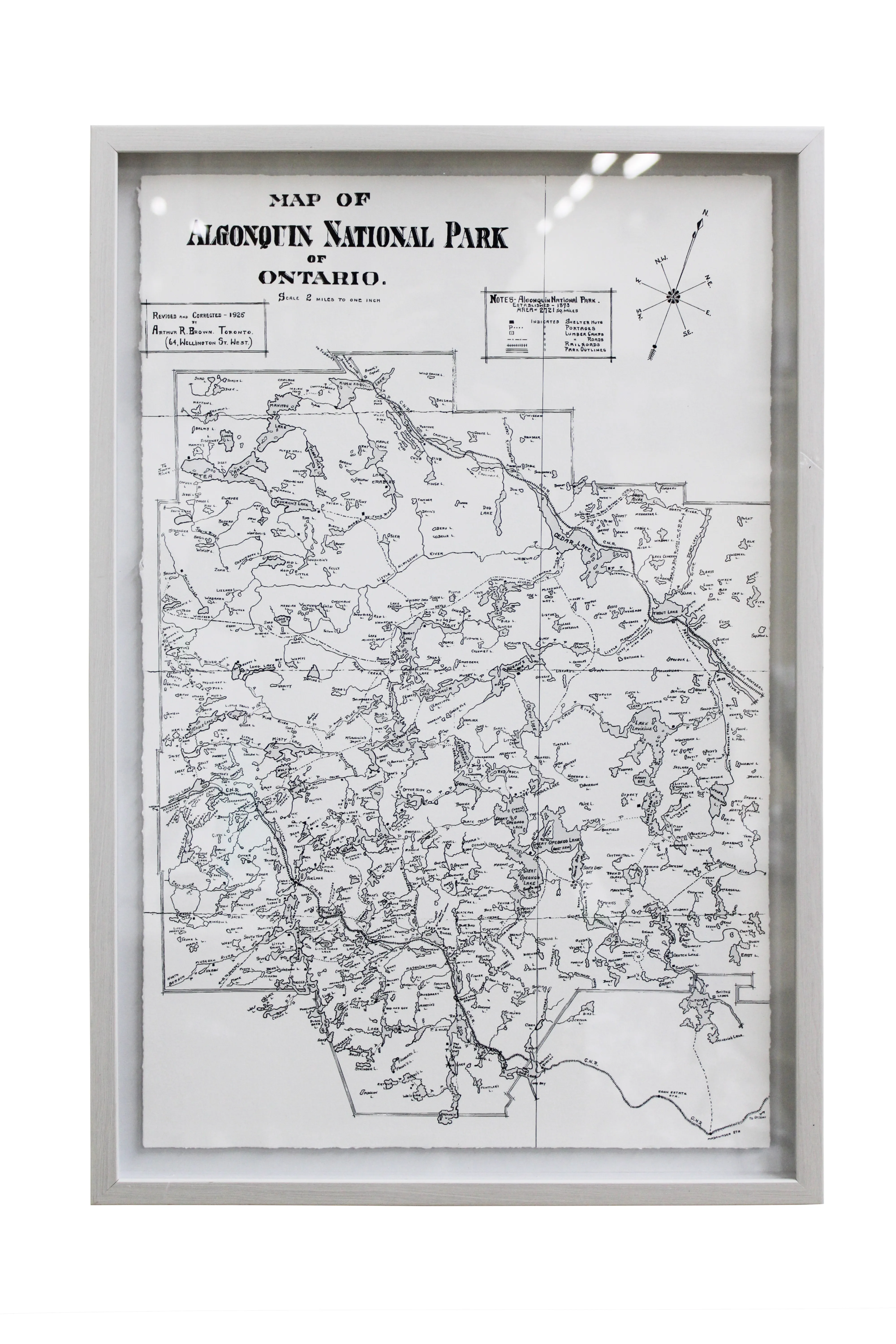 Algonquin Map Artwork - AW228