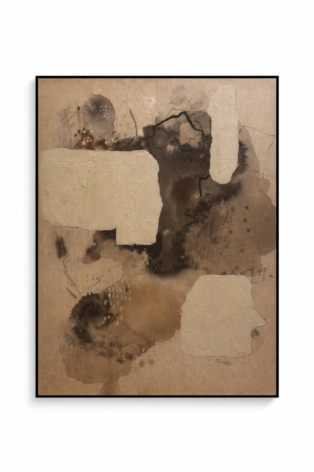 Earthen Trace Abstract Art-AW1385