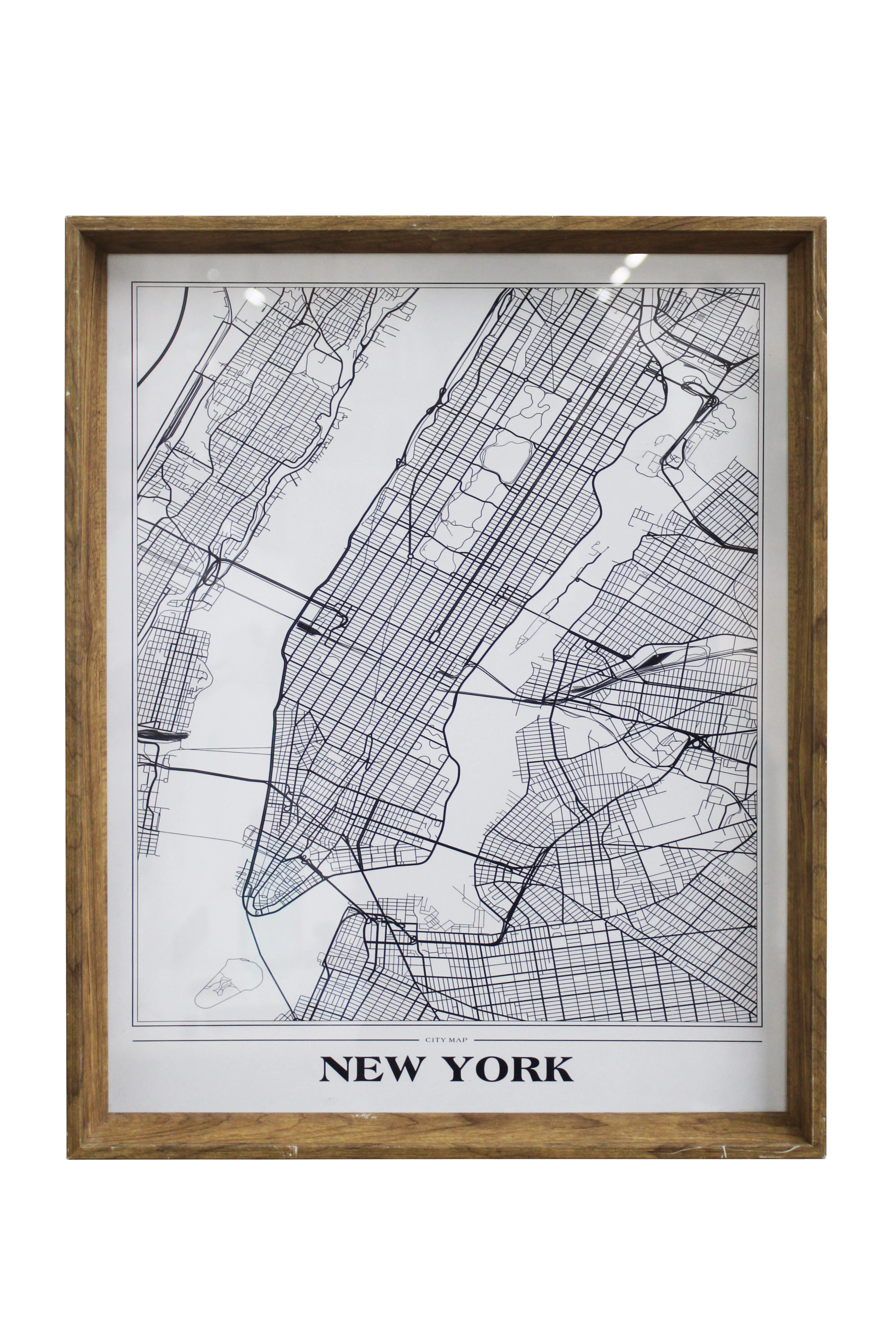 New York City Map Artwork - BAW358