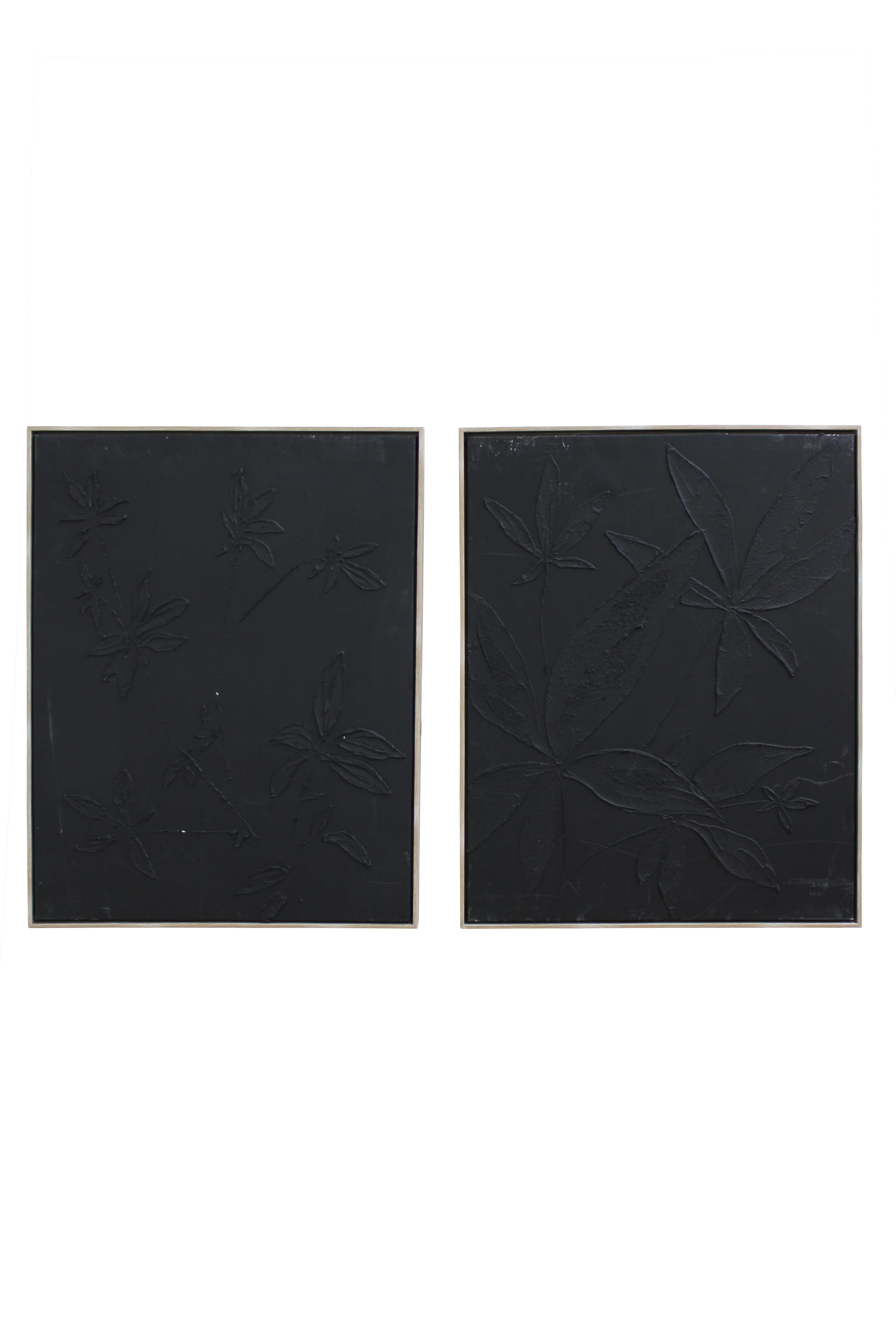 Midnight Botanical Artwork Set - AW1274