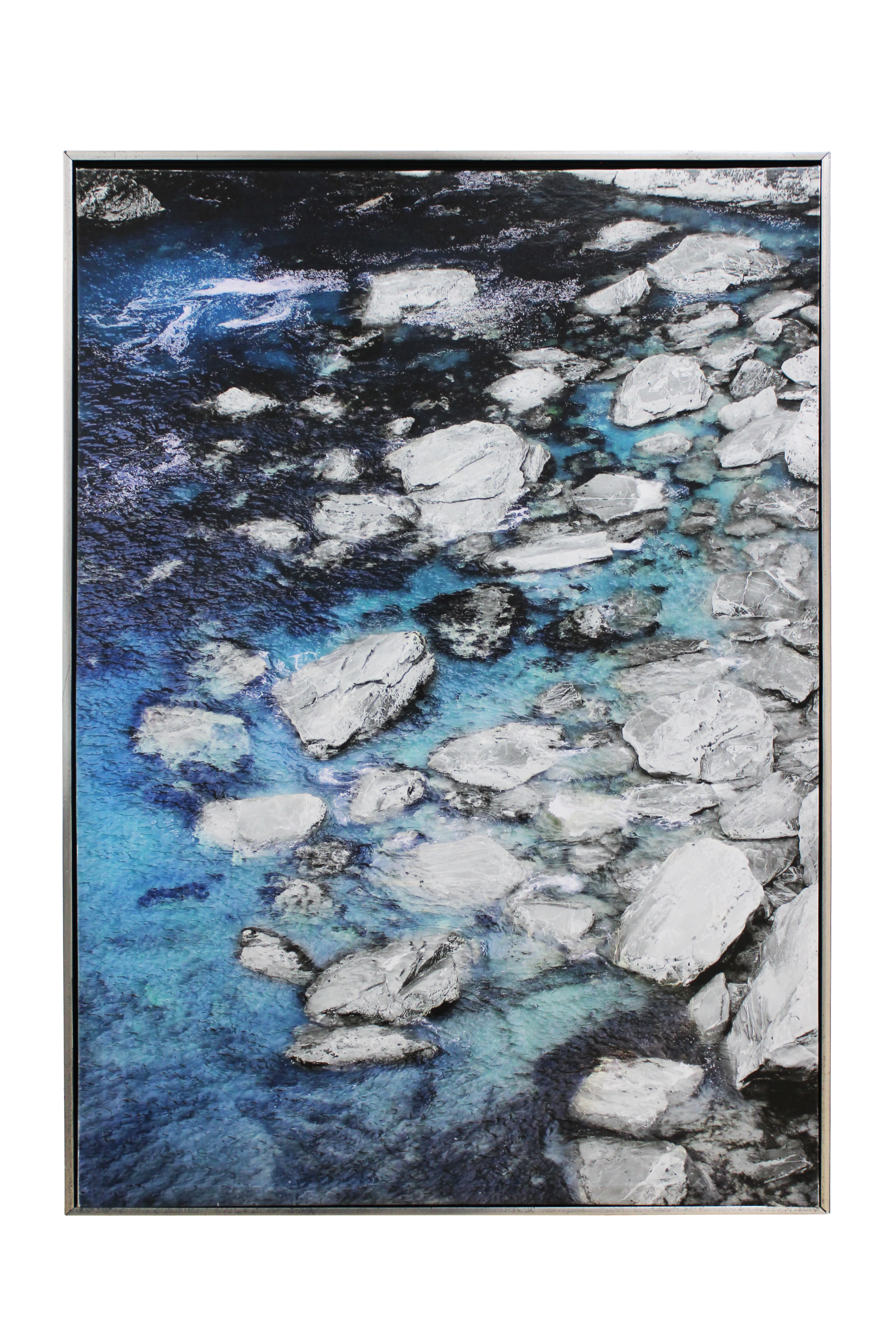 Azure River Stones Artwork - AW196