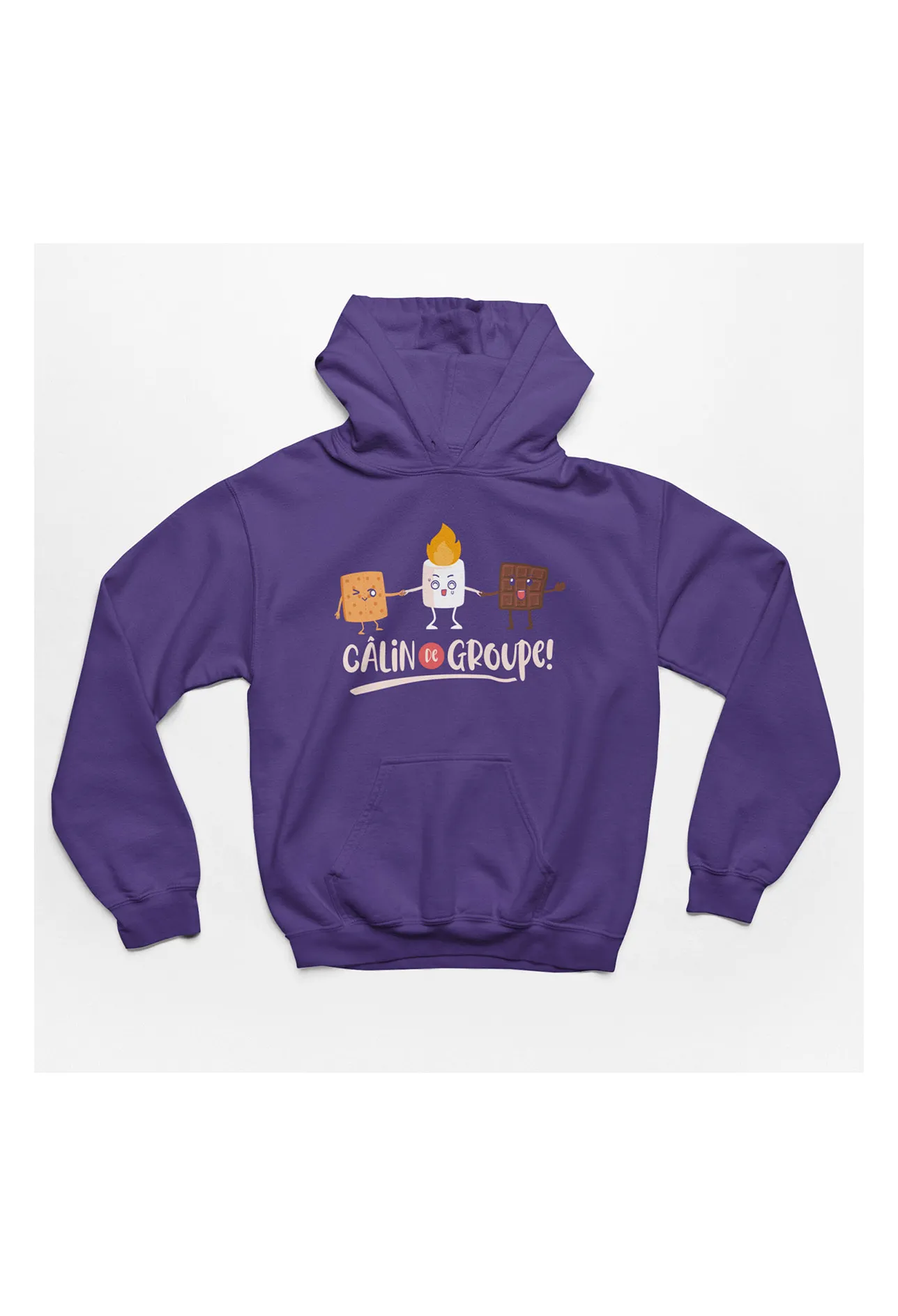 Coton ouaté à capuchon - Câlin de groupe