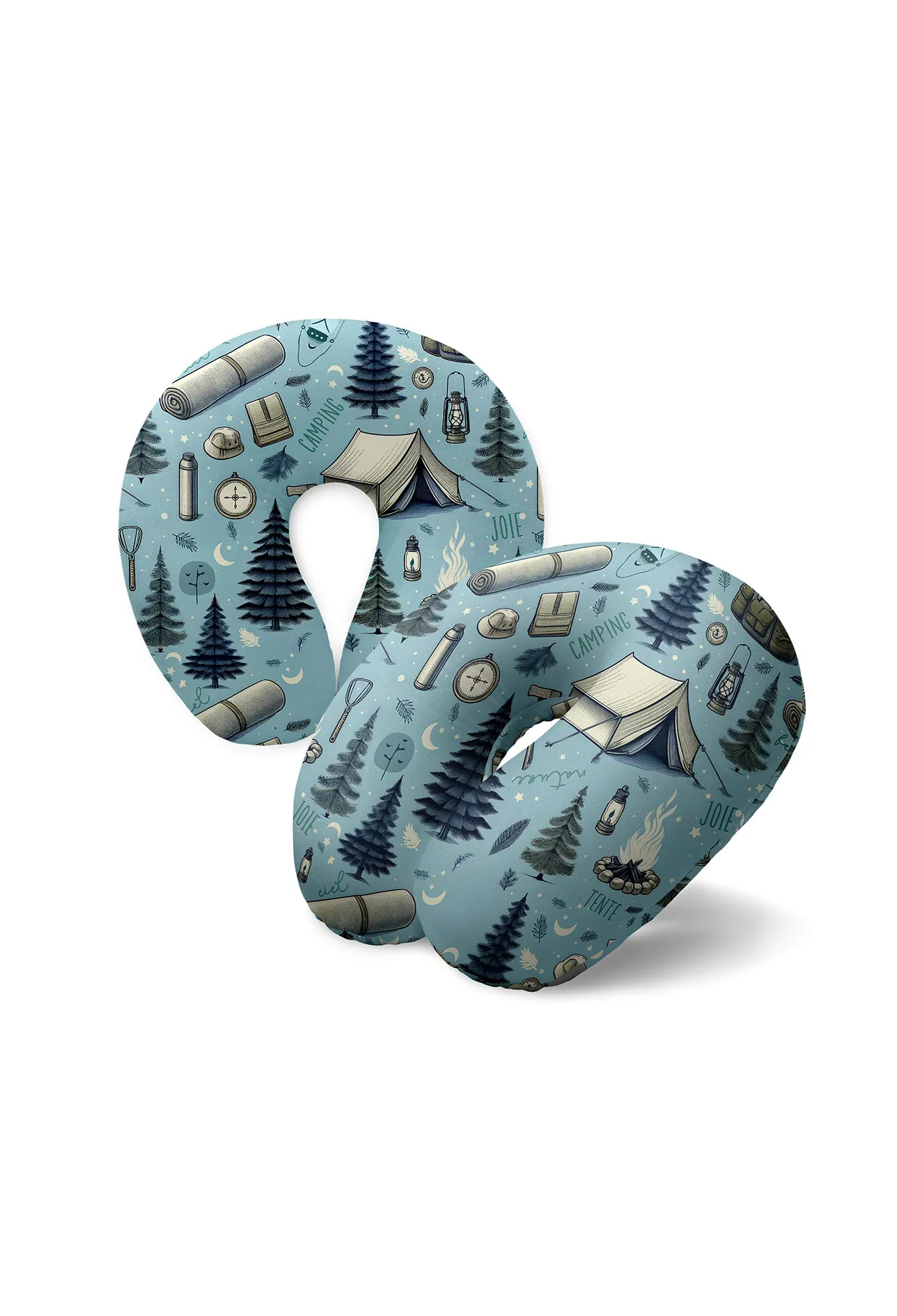 Coussin de voyage - Nature bleue