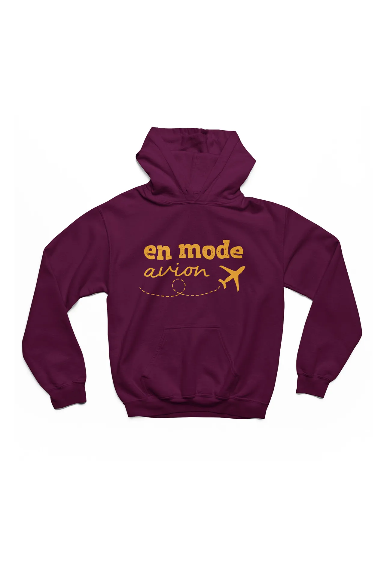 Coton ouaté à capuchon - En mode avion