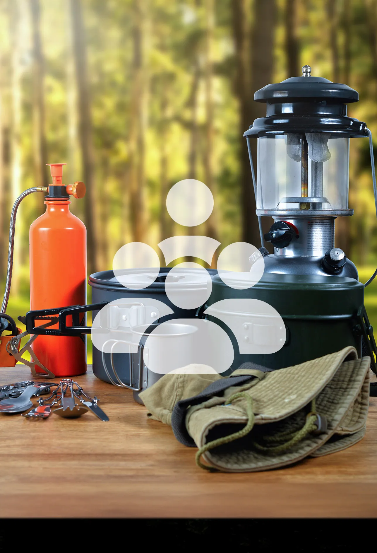 Équipement de camping pour 4 personnes