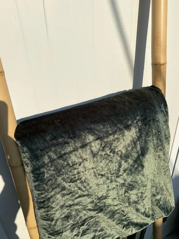 מפה קטיפה מלבן ירוק-זית