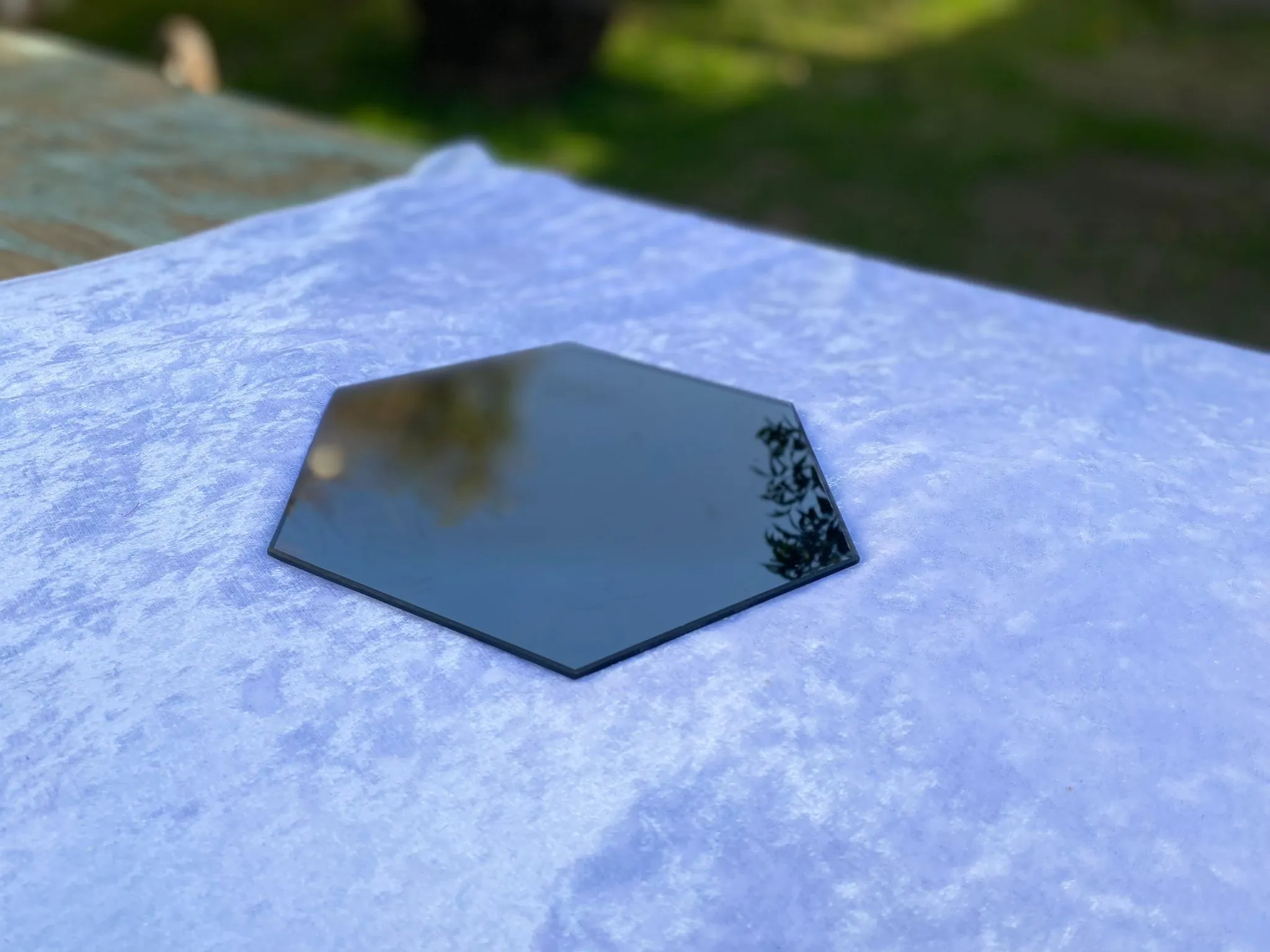 מראה משושה גוון רוזגולד