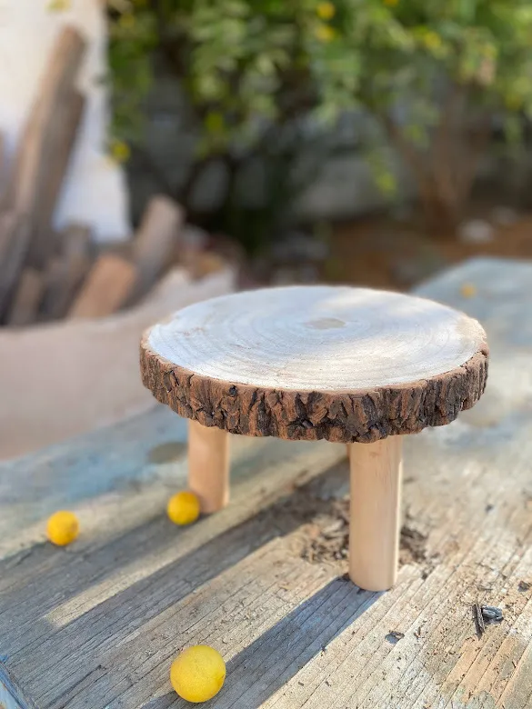 הגבהות עץ עגולות